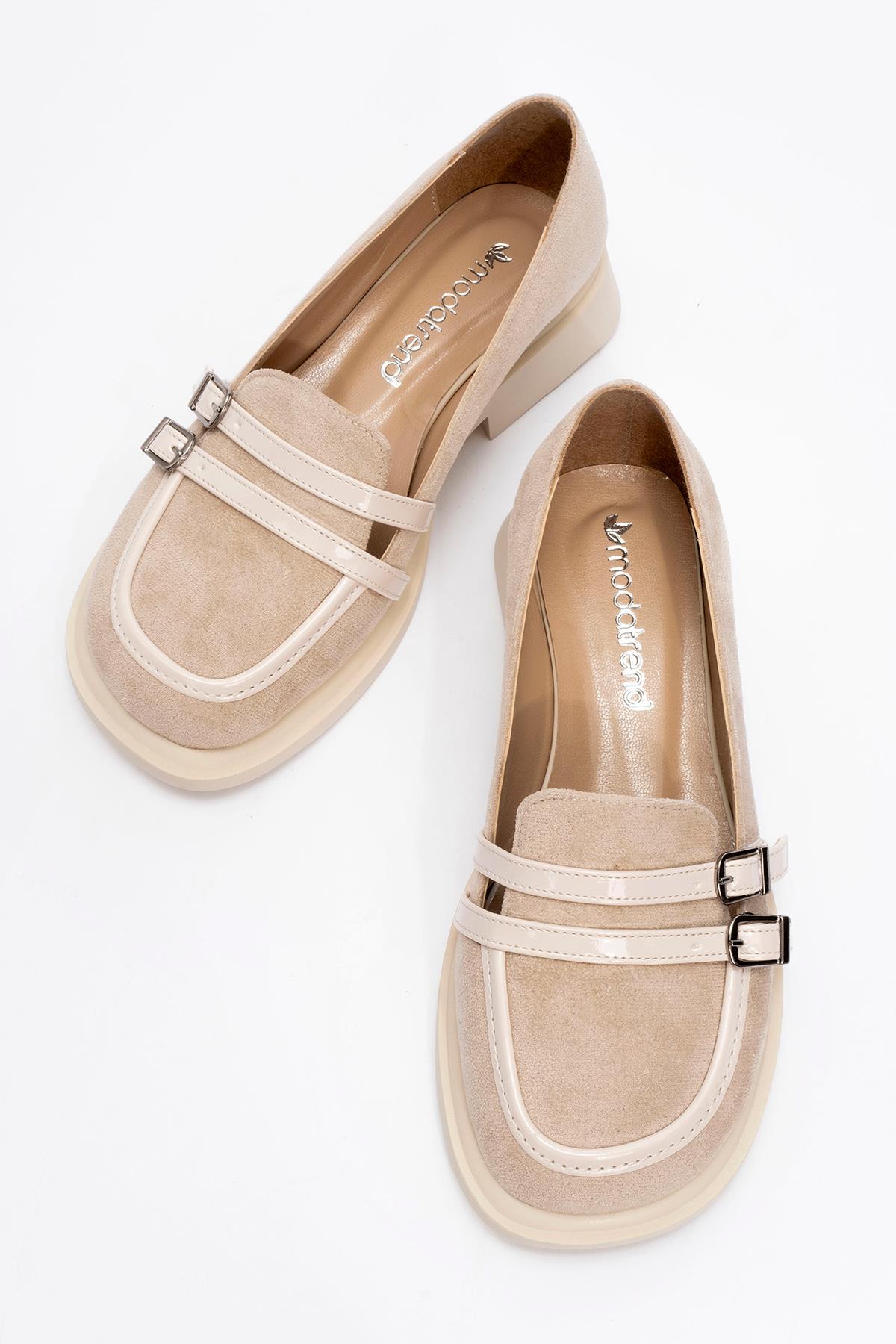 Kadın Günlük Ayakkabı BEJ CİLT - Görsel 6