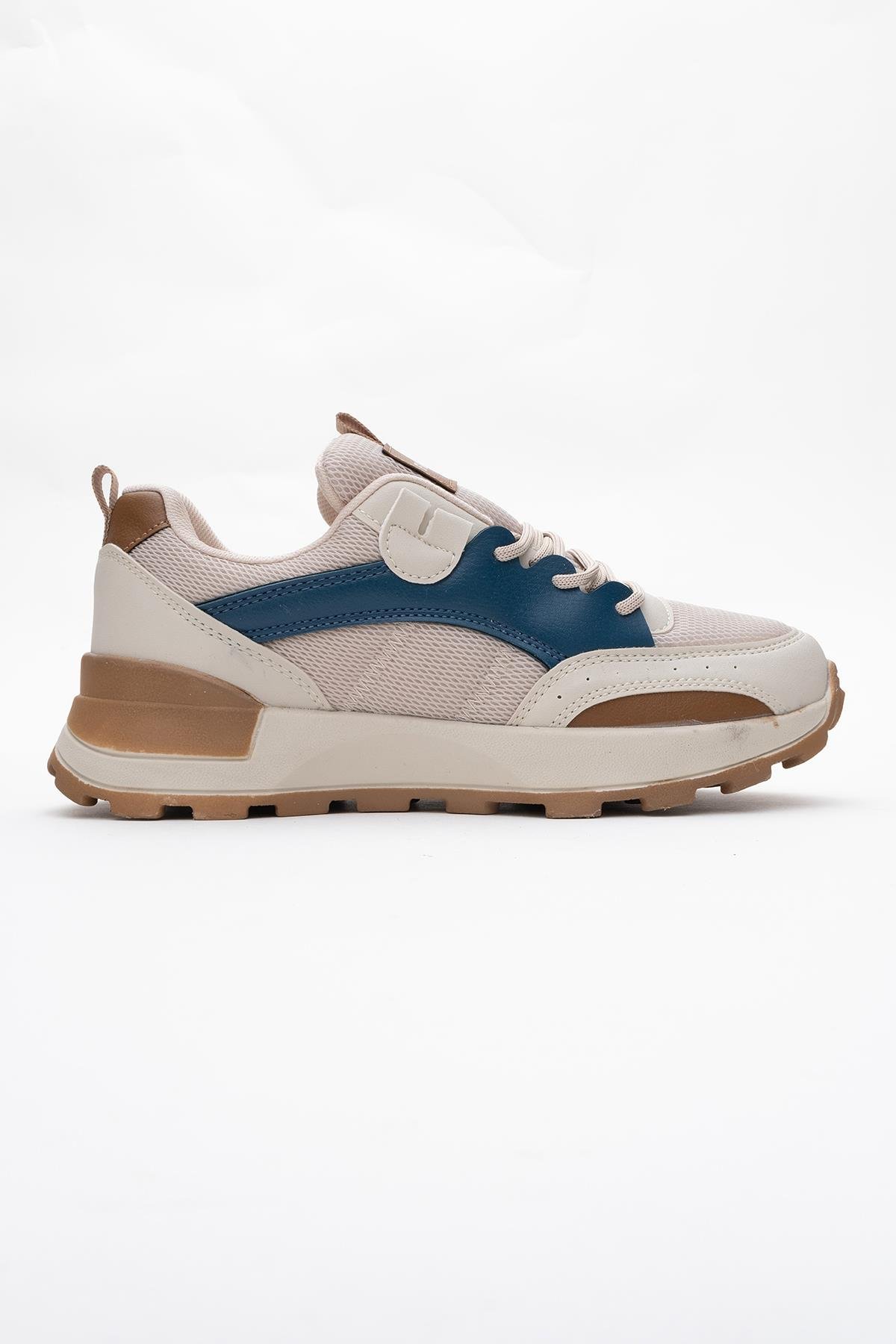 Kadın Spor Ayakkabı BEJ LİLA BEYAZ - Görsel 3