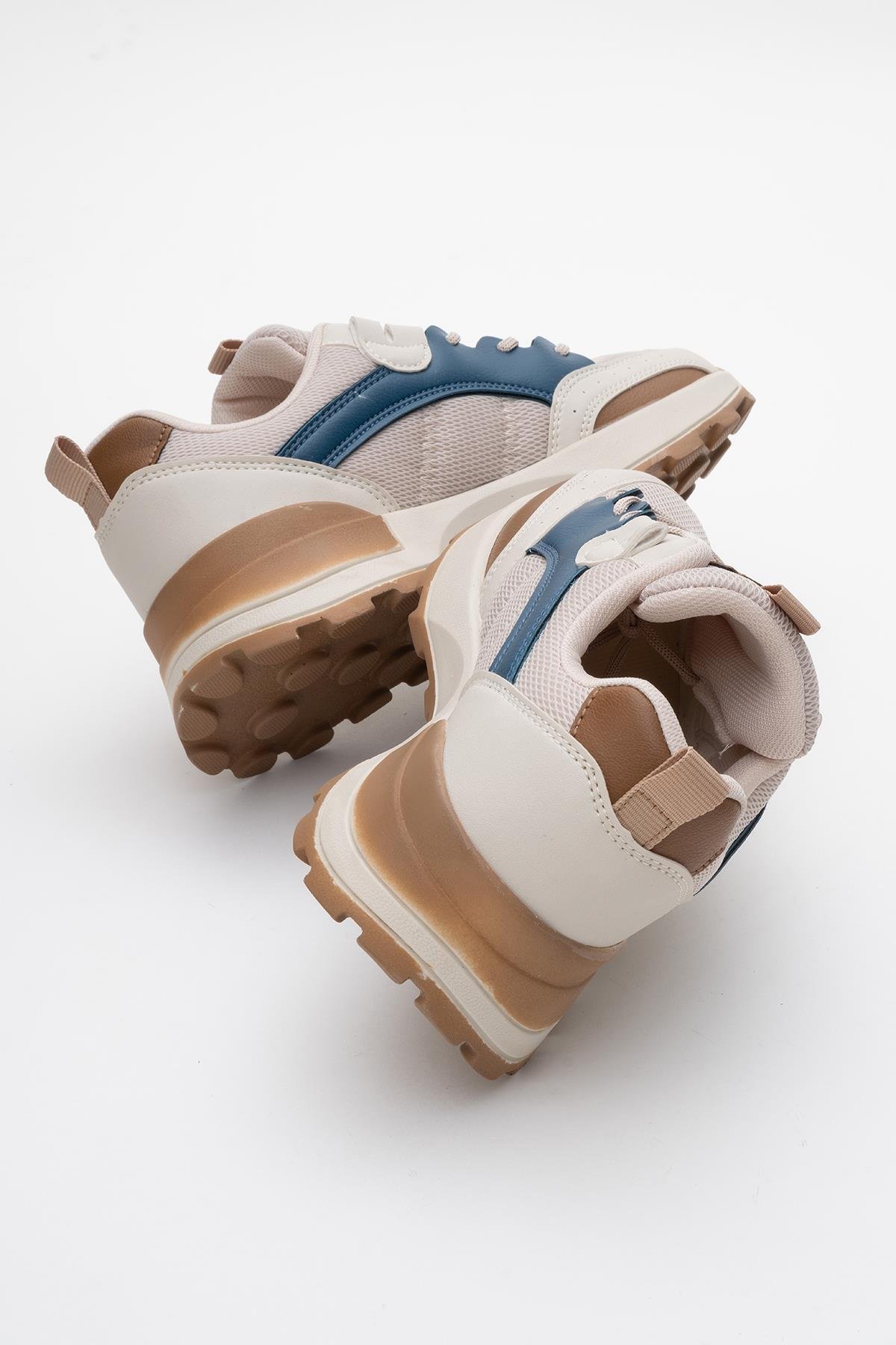Kadın Spor Ayakkabı BEJ LİLA BEYAZ - Görsel 5