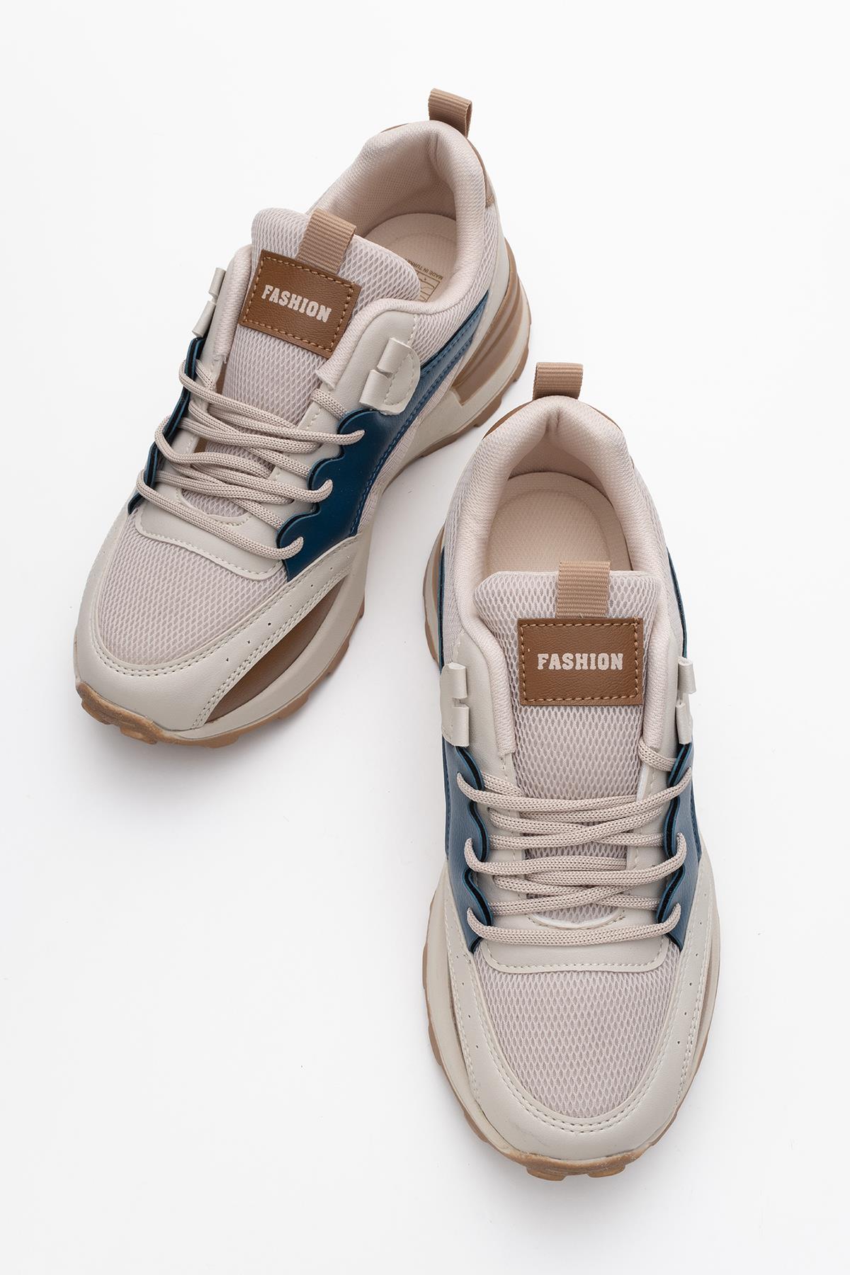 Kadın Spor Ayakkabı BEJ LİLA BEYAZ - Görsel 6