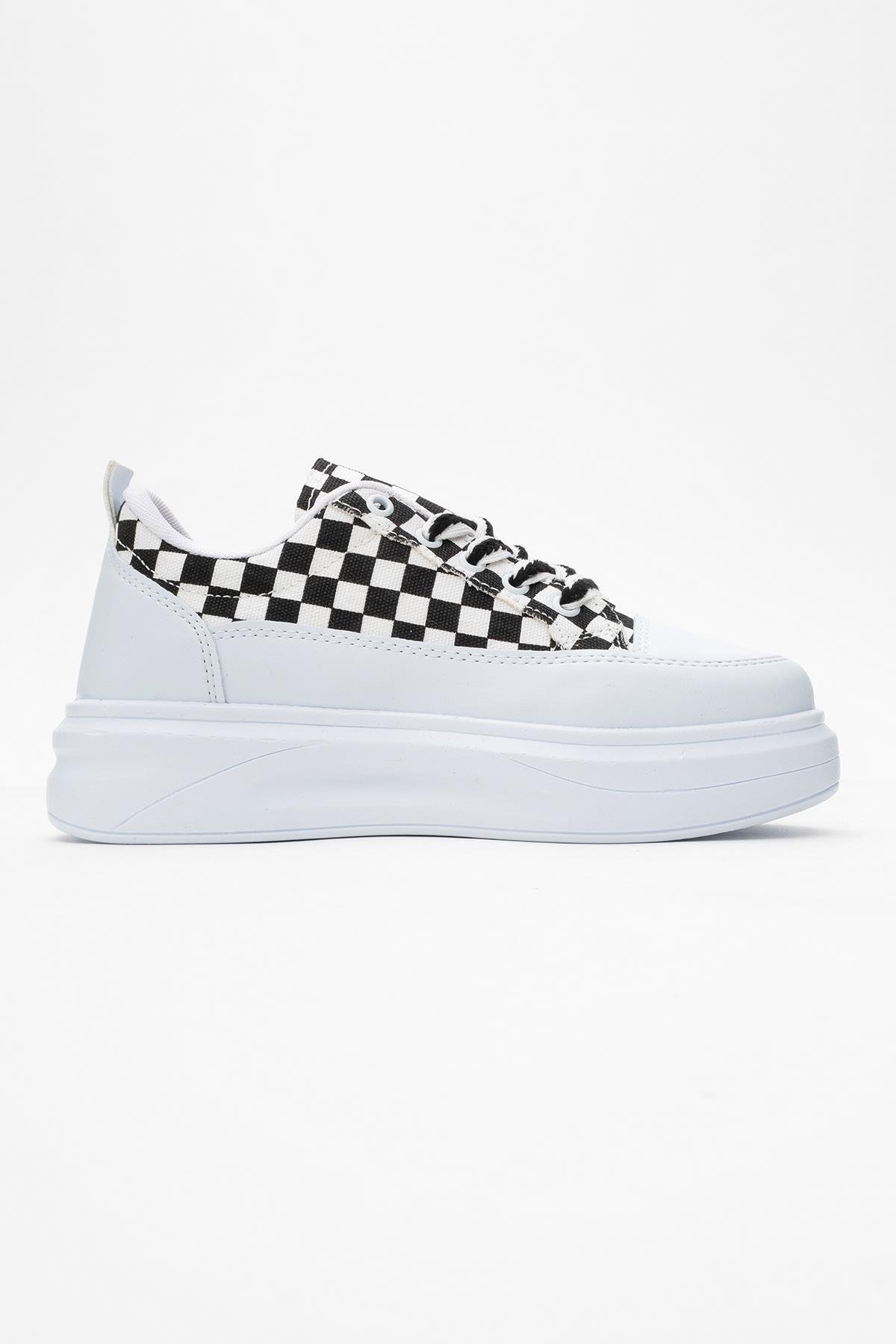 Kadın Anorak Spor Ayakkabı BEYAZ MAT - Görsel 3