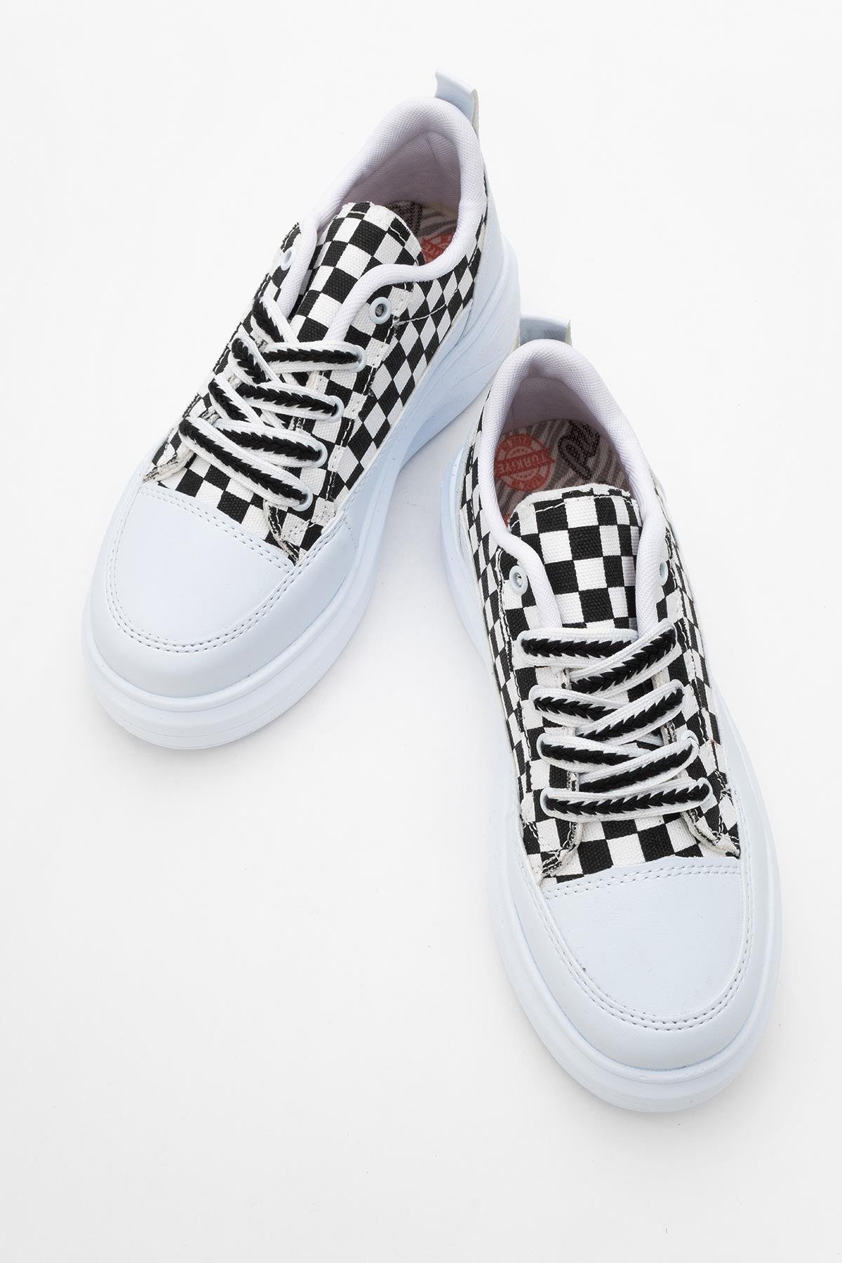 Kadın Anorak Spor Ayakkabı BEYAZ MAT - Görsel 6