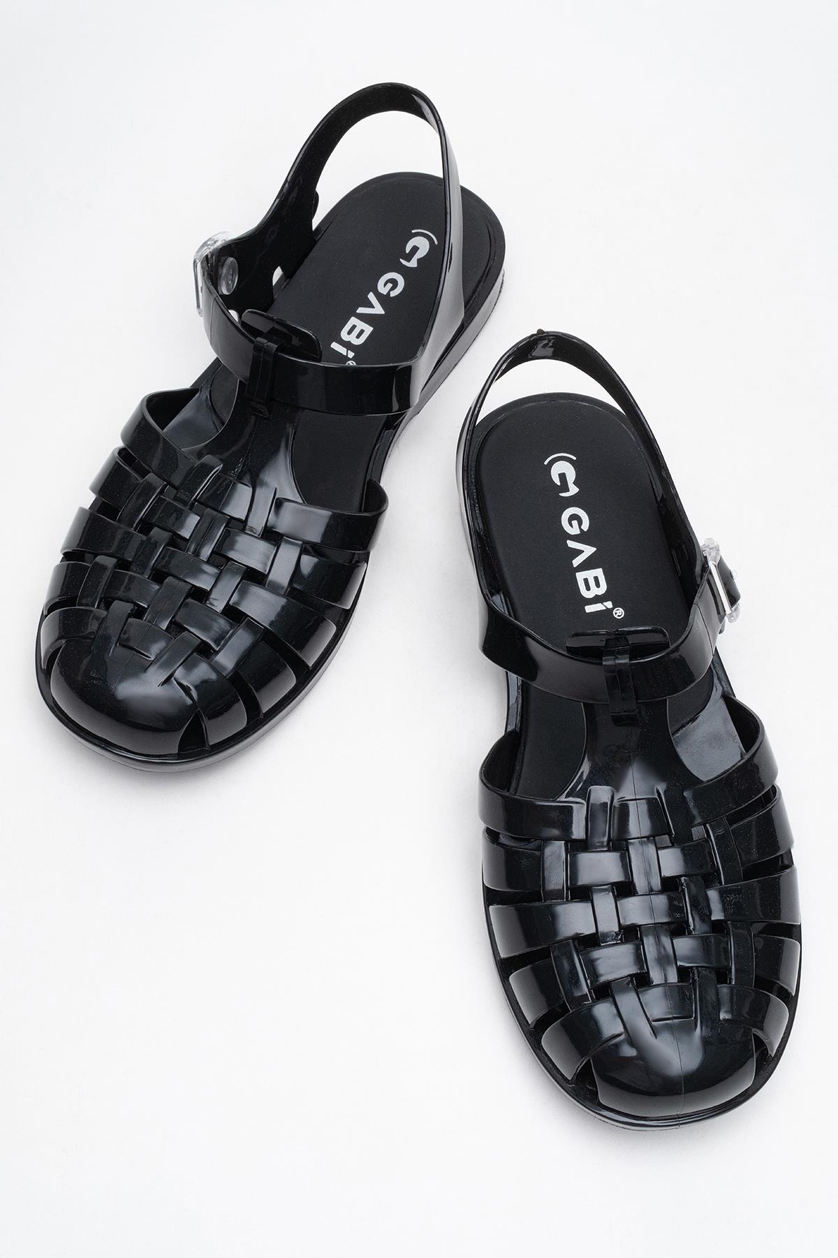 Önü Kapalı Plaj Sandalet SİYAH - Görsel 6