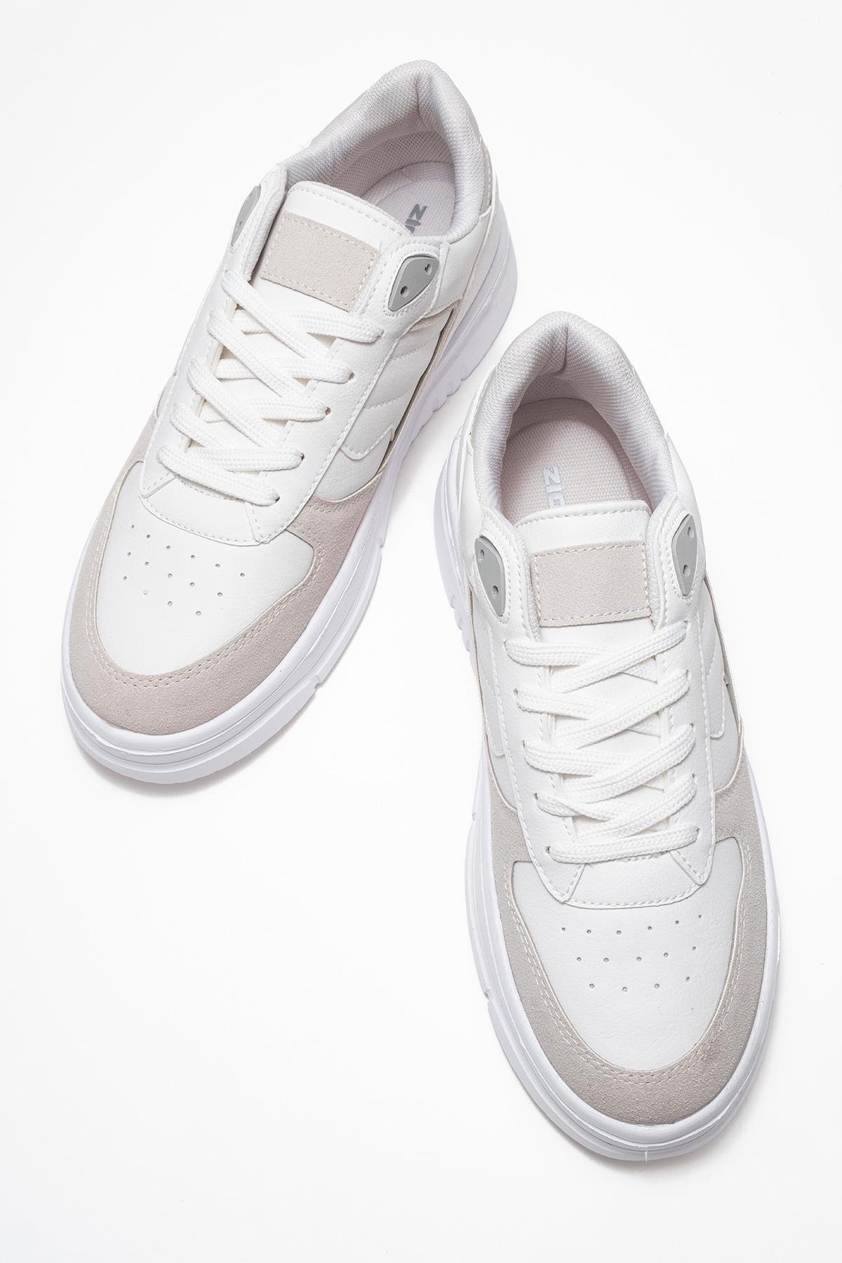 Bağcıklı Erkek Spor Ayakkabı BEYAZ BUZ - Görsel 6