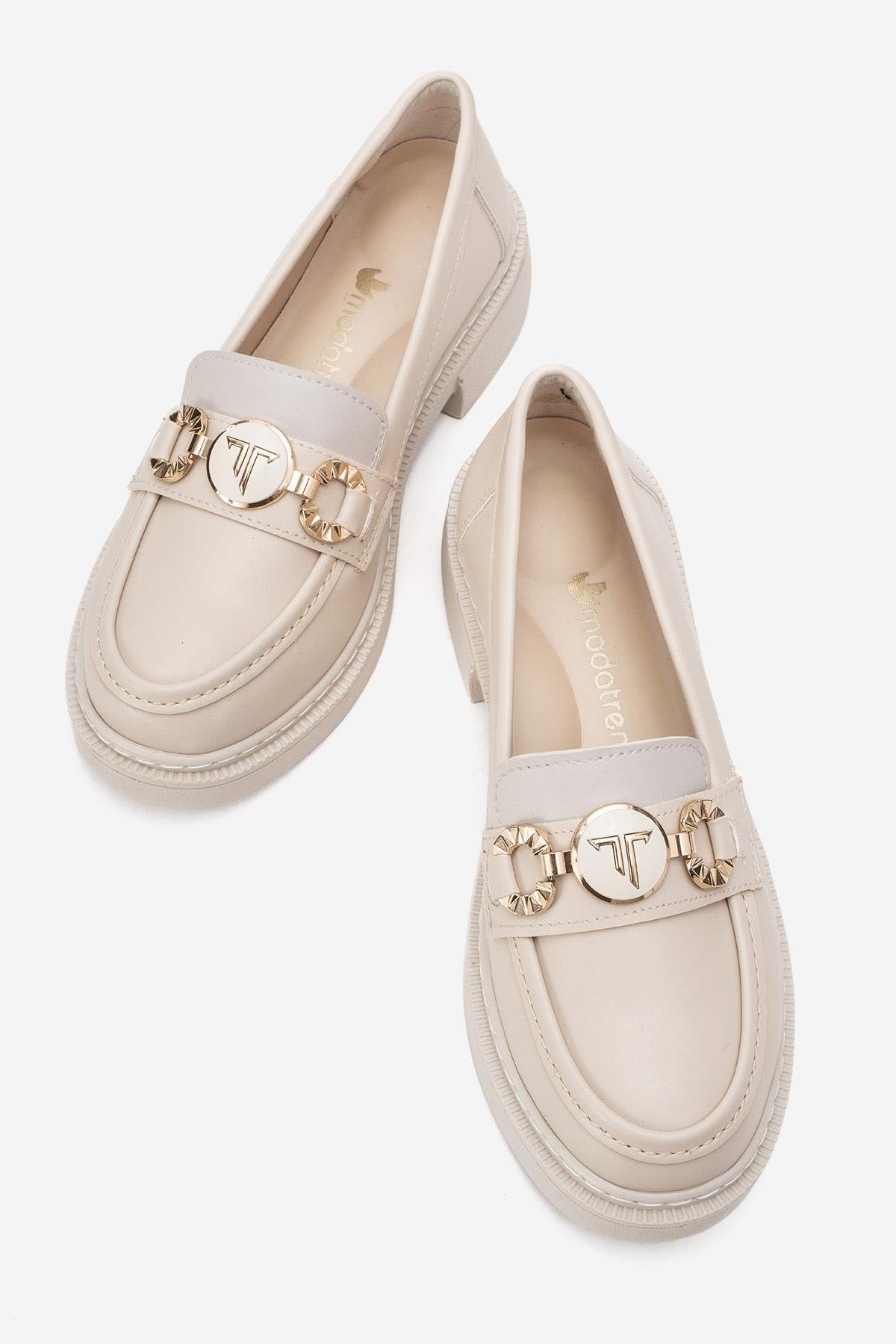 Kadın Günlük Ayakkabı BEJ CİLT - Görsel 6