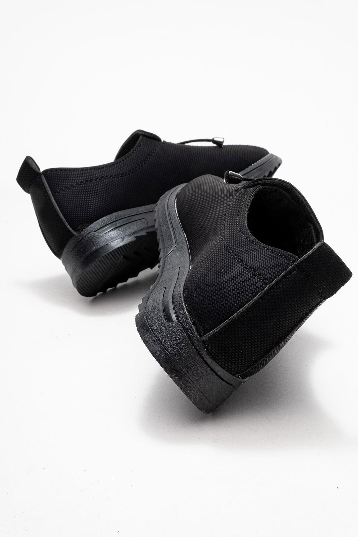 Yumuşak Tabanlı Kadın Ayakkabı SİYAH KOT SİYAH - Görsel 7