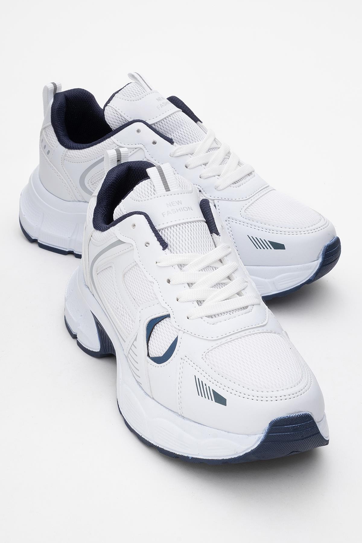 Erkek Anorak Spor Ayakkabı BEYAZ SİYAH - Görsel 2