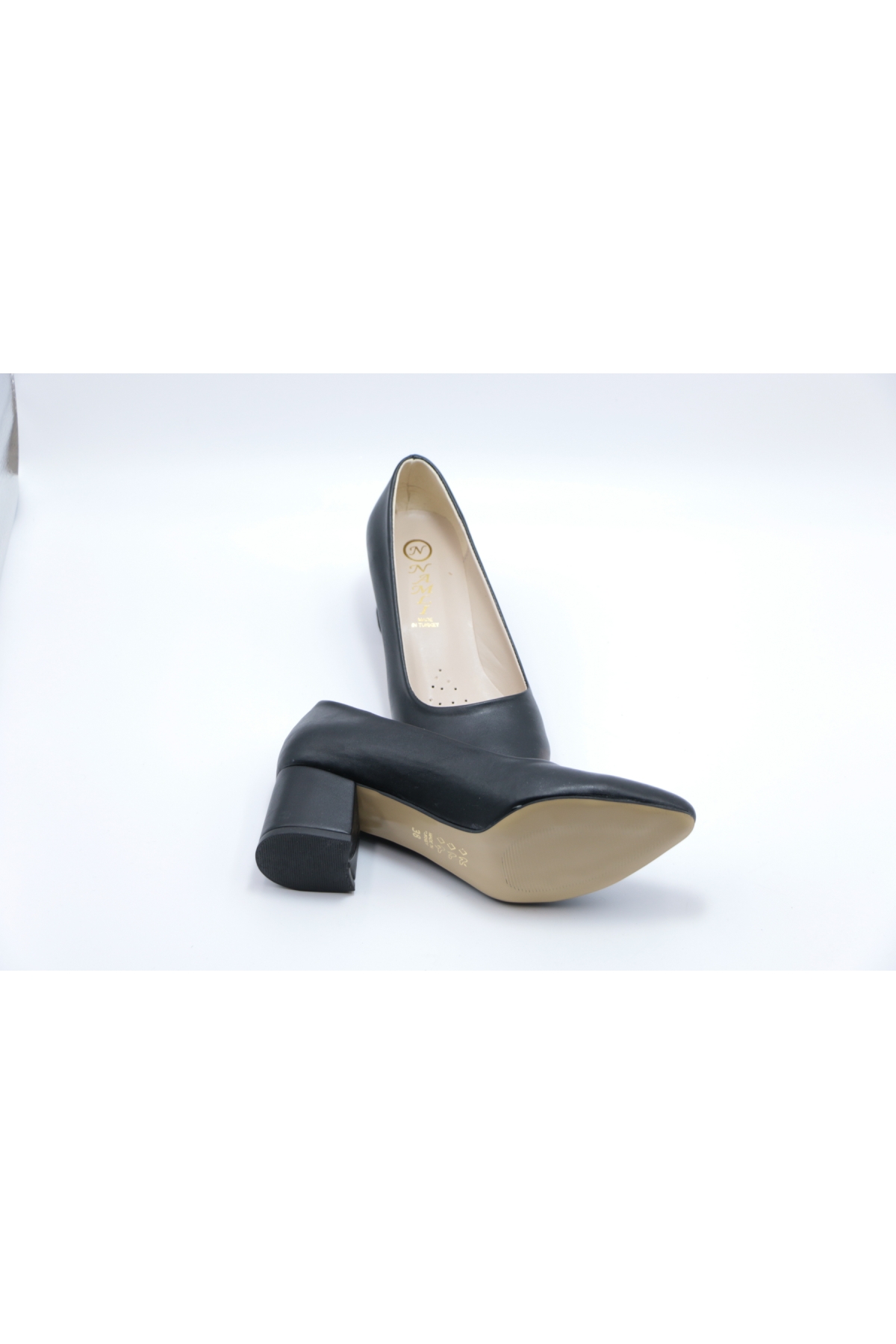 5290 5 Cm Kalın Topuk Topuklu Kadın Ayakkabı - Görsel 6