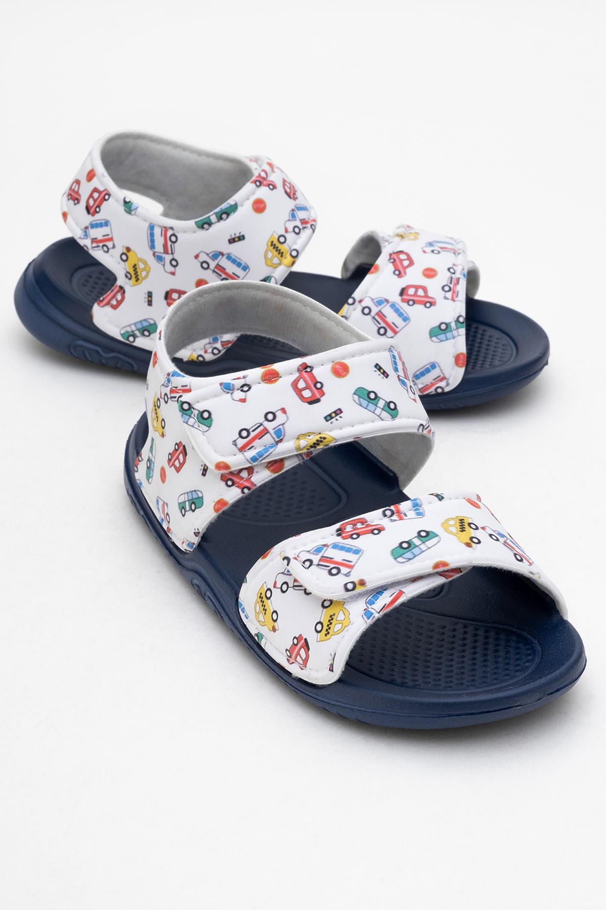 Çocuk Sandalet Çift Cırtlı LACİVERT - Görsel 2