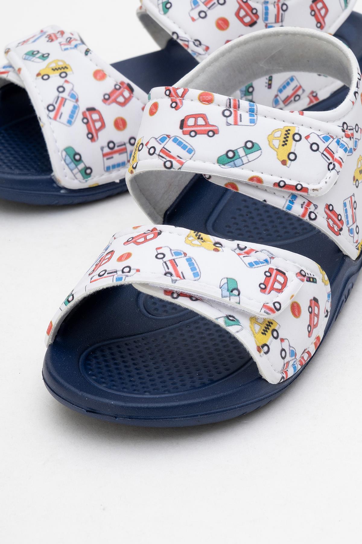 Çocuk Sandalet Çift Cırtlı LACİVERT - Görsel 4