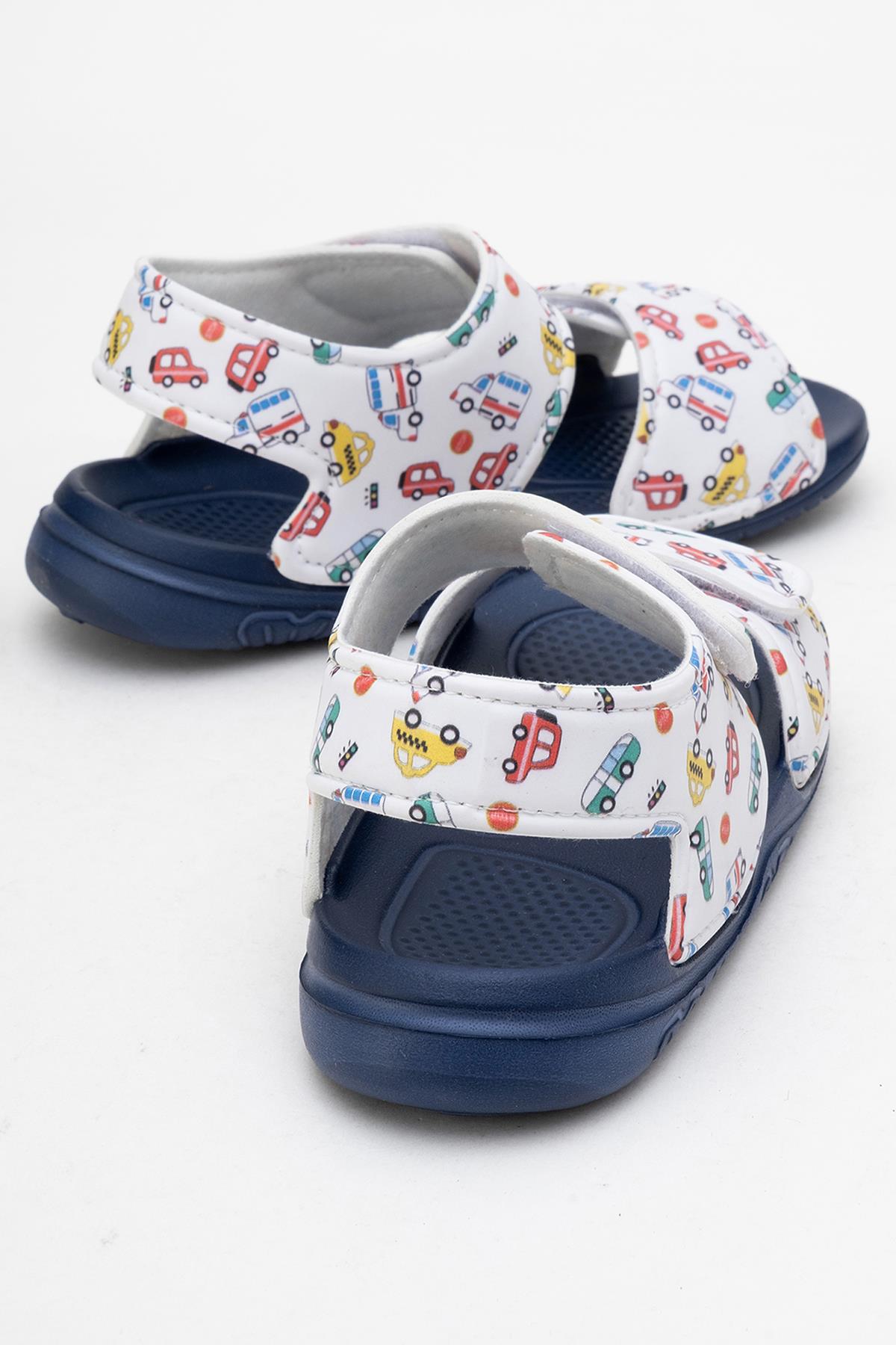 Çocuk Sandalet Çift Cırtlı LACİVERT - Görsel 5