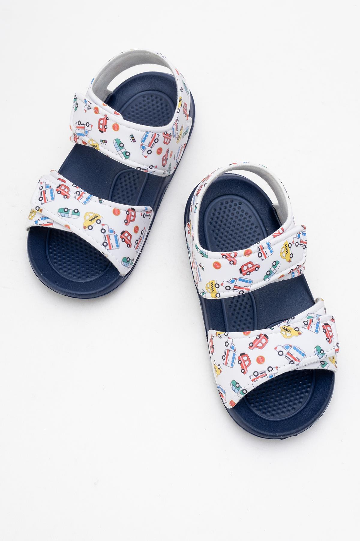 Çocuk Sandalet Çift Cırtlı LACİVERT - Görsel 6