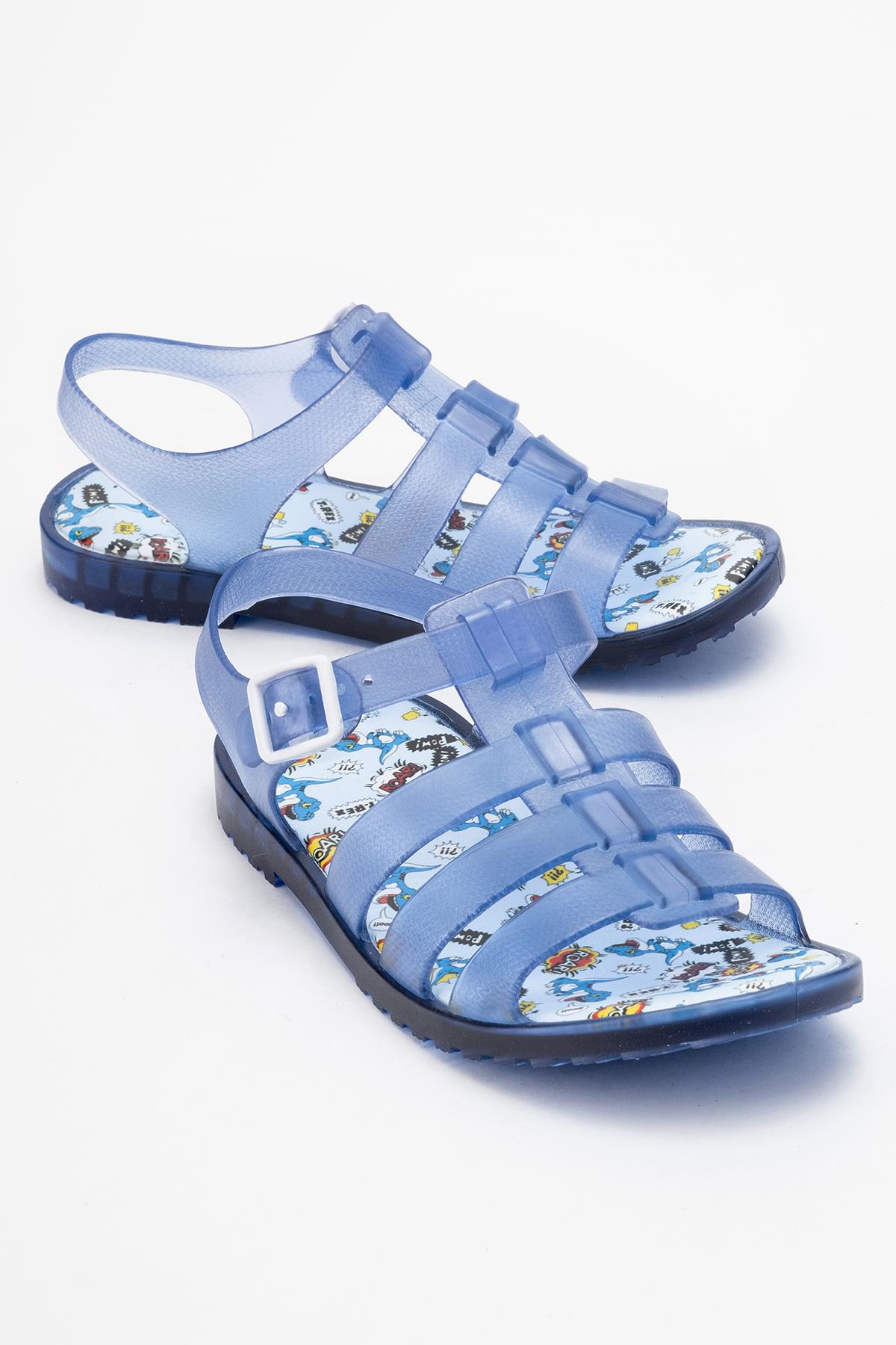 Çocuk Işıklı Şeffaf Sandalet LACİ - Görsel 2