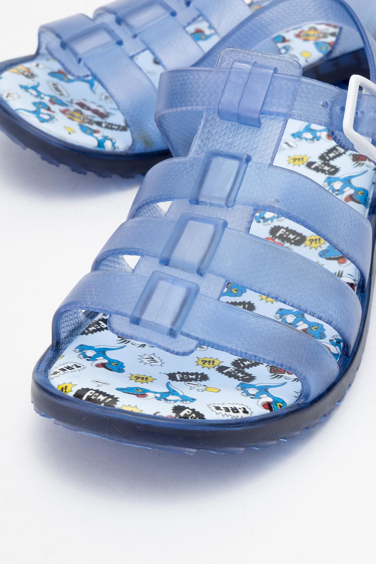 Çocuk Işıklı Şeffaf Sandalet LACİ - Görsel 4