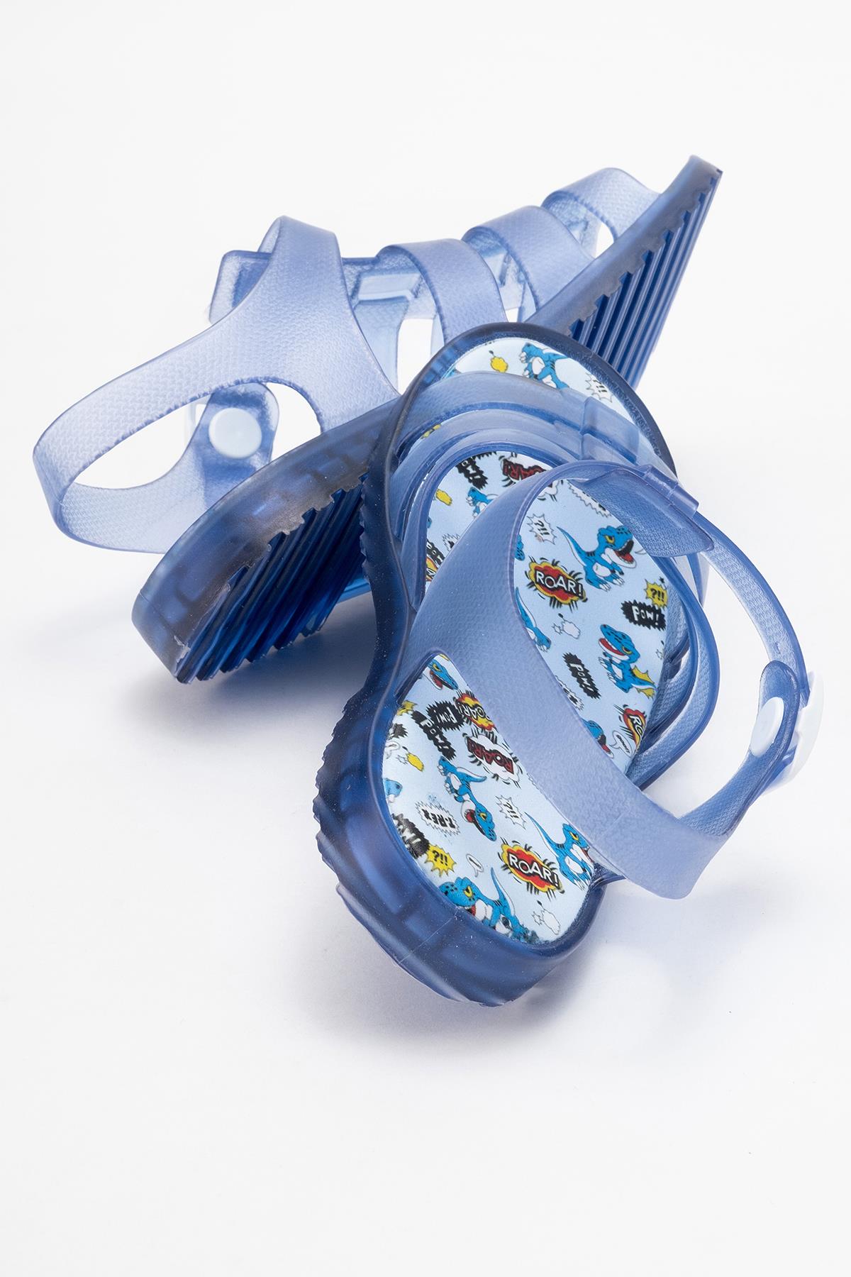 Çocuk Işıklı Şeffaf Sandalet LACİ - Görsel 5