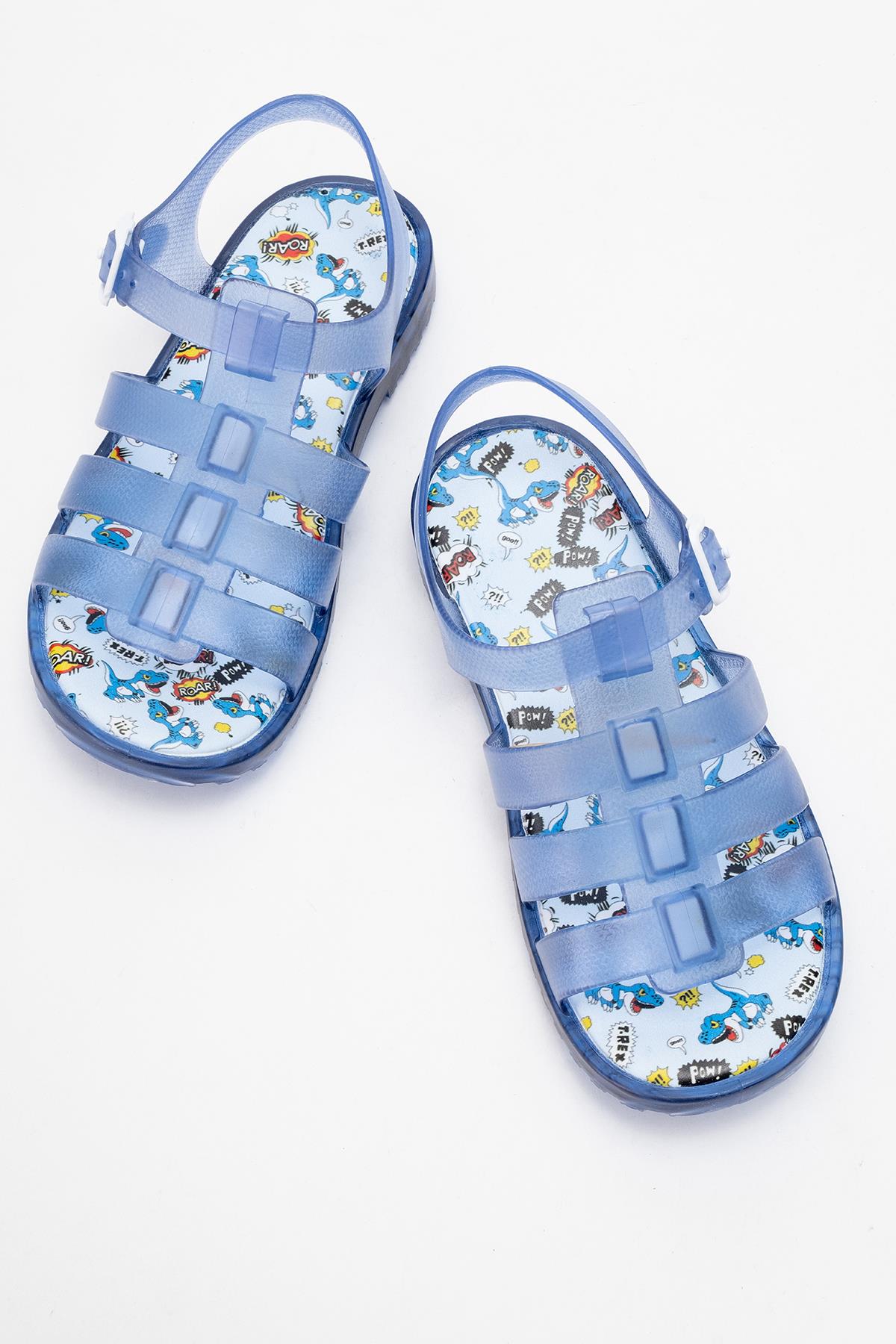 Çocuk Işıklı Şeffaf Sandalet LACİ - Görsel 6