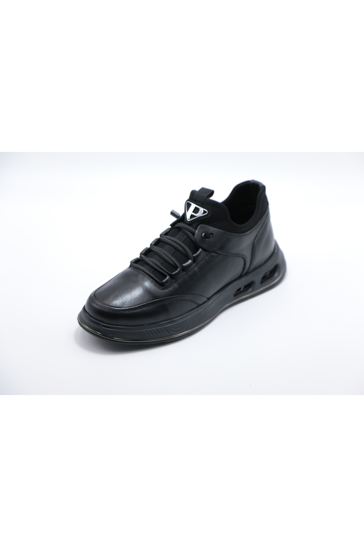 M159 Siyah Hakiki Deri Erkek Günlük Ayakkabı - Görsel 3