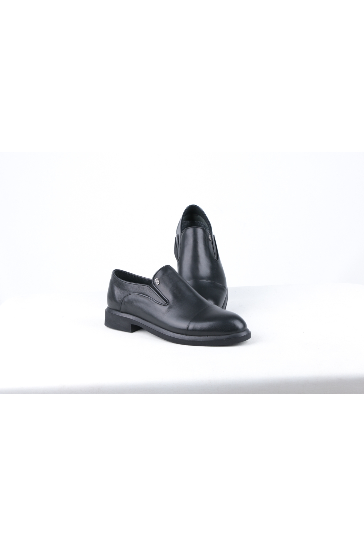 71138-1 Siyah Günlük Erkek Deri Ayakkabı - Görsel 2
