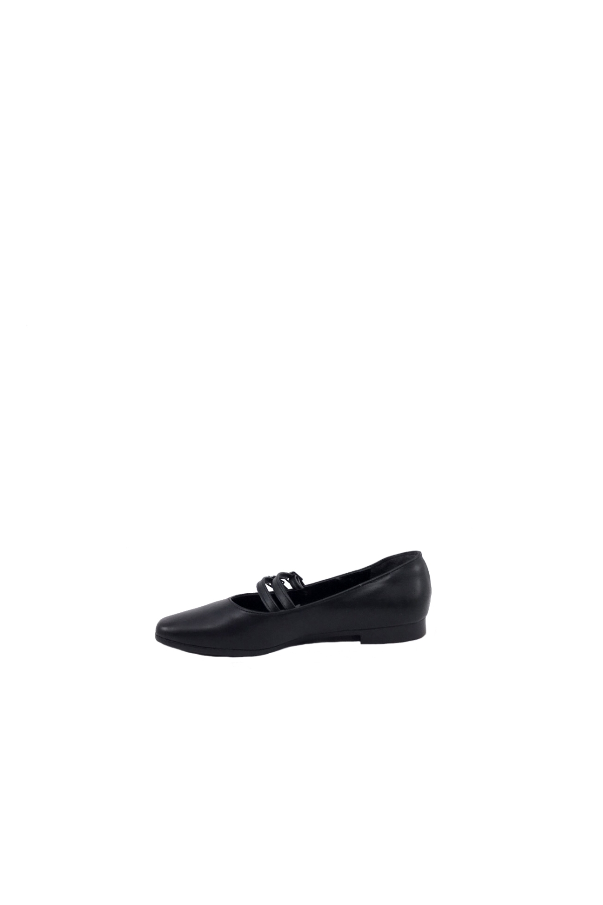 Ml 403 Çift Kemer Düz Kadın Babet Ayakkabı - Görsel 5