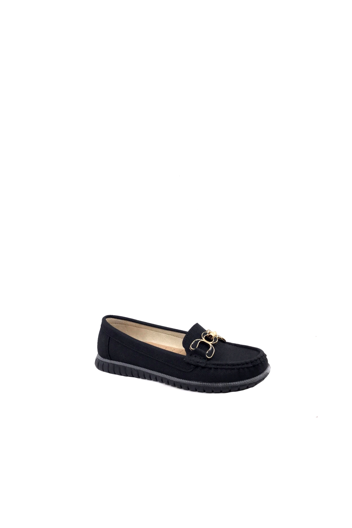 Siyah Tokalı Günlük Kadın Babet Ayakkabı - Görsel 3