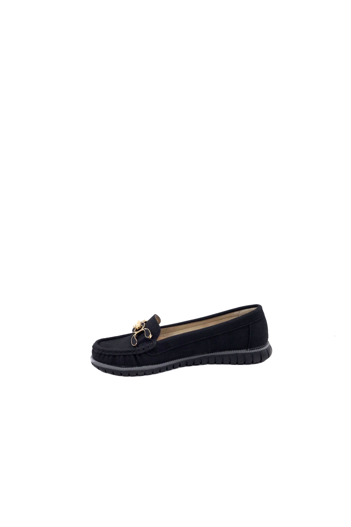 Siyah Tokalı Günlük Kadın Babet Ayakkabı - Görsel 5