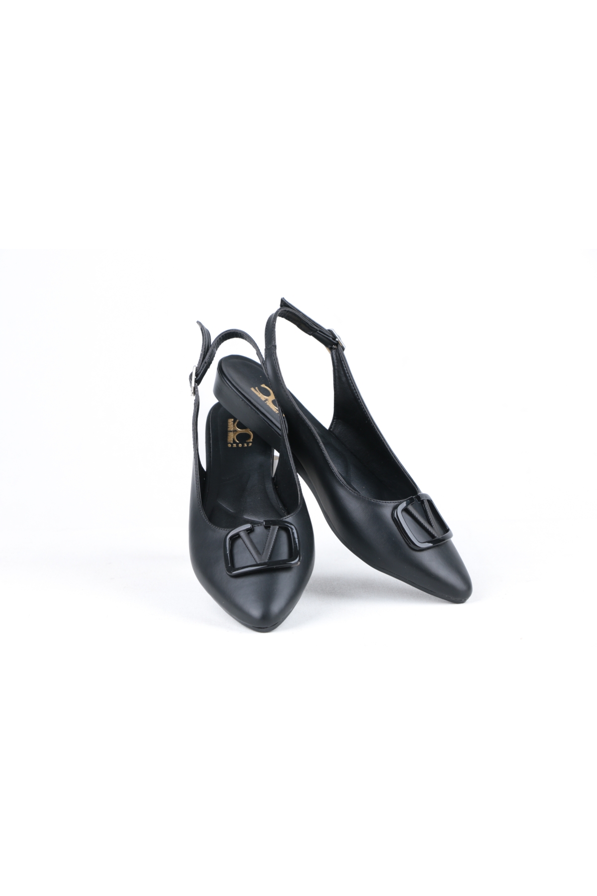 Cc V Toka Arka Açık Kadın Babet Ayakkabı - Görsel 2