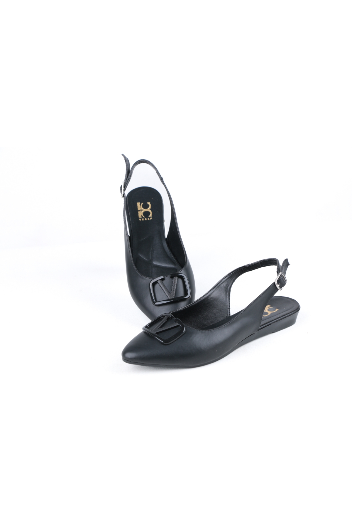 Cc V Toka Arka Açık Kadın Babet Ayakkabı - Görsel 5