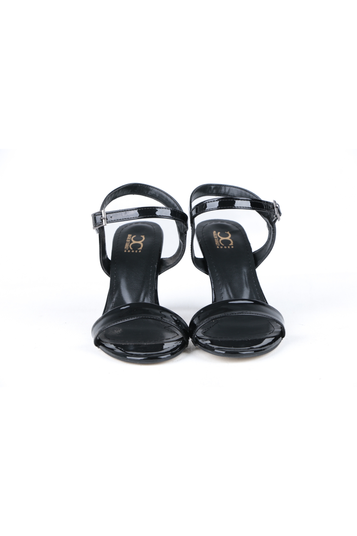 Cc 7 Cm Siyah Rugan Tek Bant Bayan Ayakkabı - Görsel 4