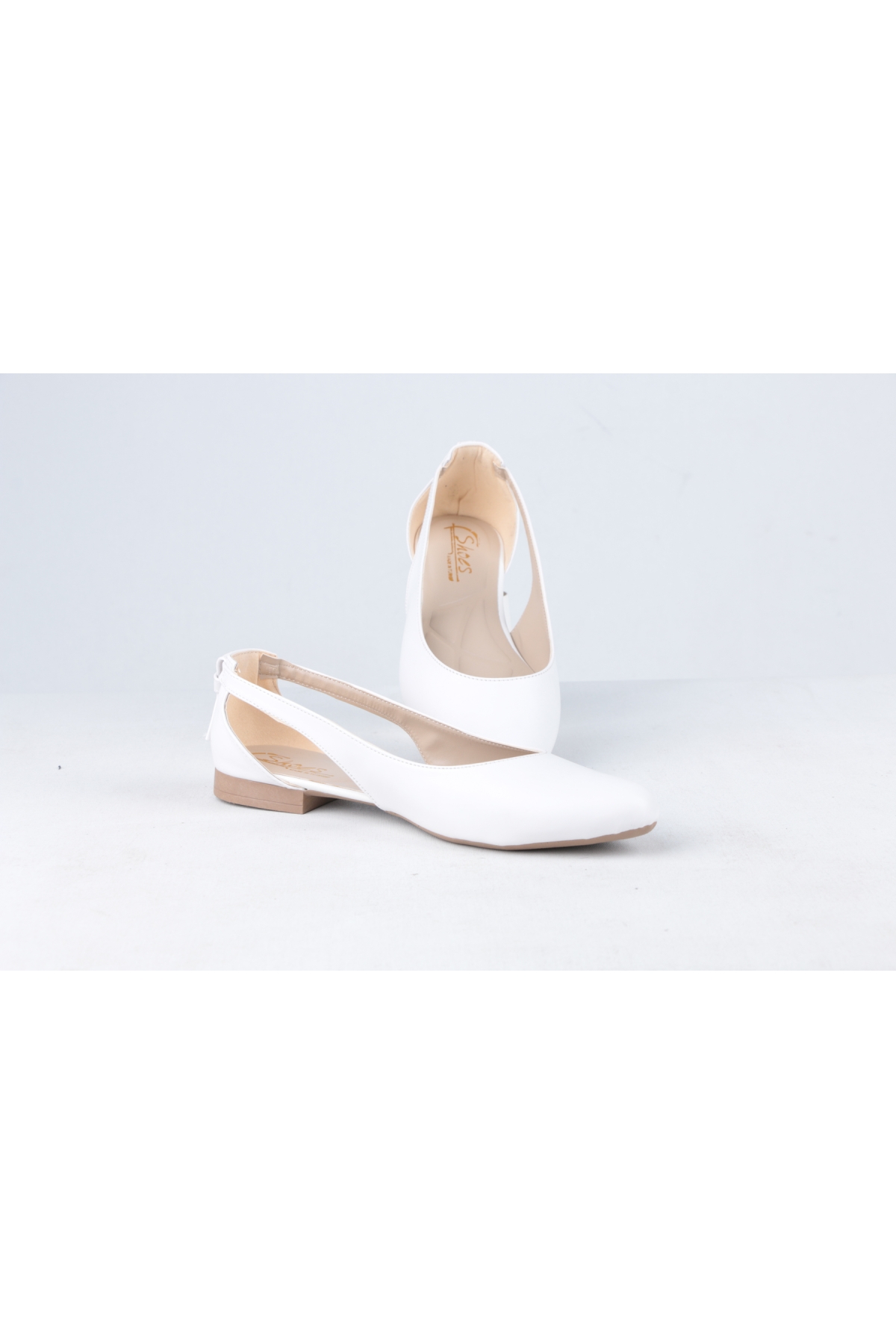 CC 201 Beyaz Bayan Babet Ayakkabı - Görsel 2