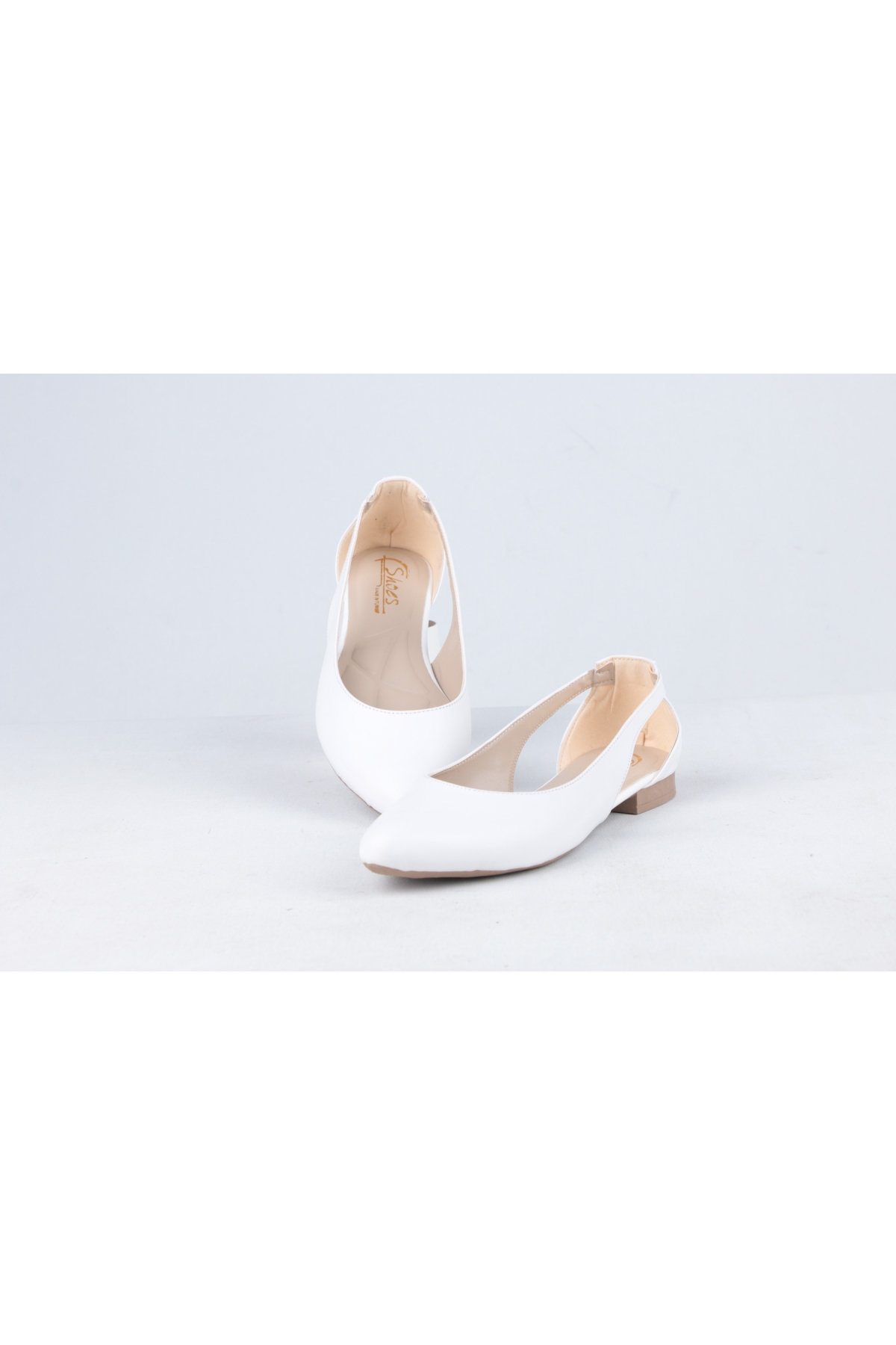 CC 201 Beyaz Bayan Babet Ayakkabı - Görsel 3
