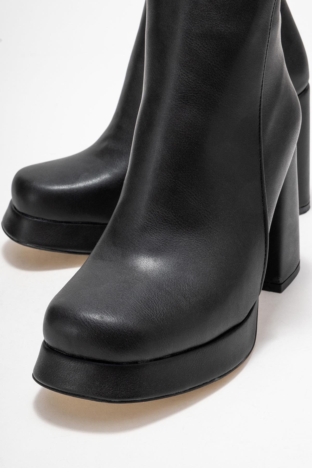 Kadın Platform Taban Bot SİYAH CİLT - Görsel 4