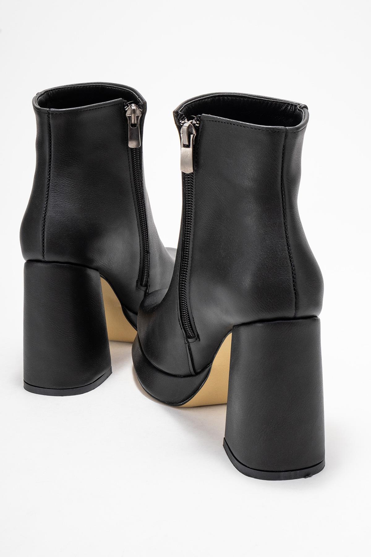 Kadın Platform Taban Bot SİYAH CİLT - Görsel 5