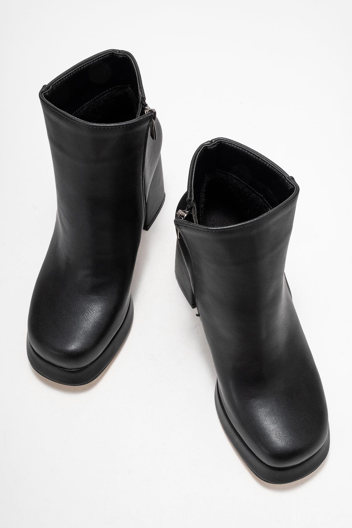 Kadın Platform Taban Bot SİYAH CİLT - Görsel 6