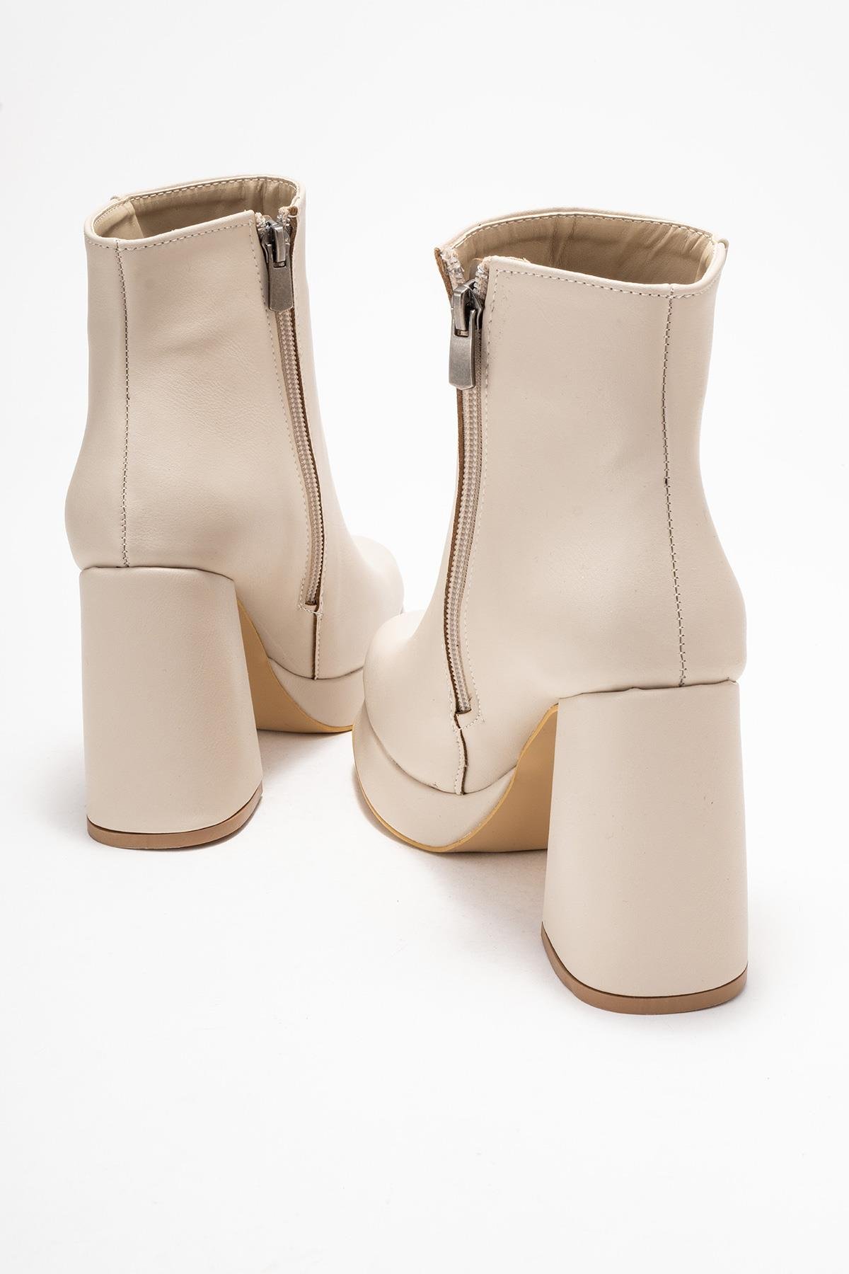 Kadın Platform Taban Bot BEJ CİLT - Görsel 5