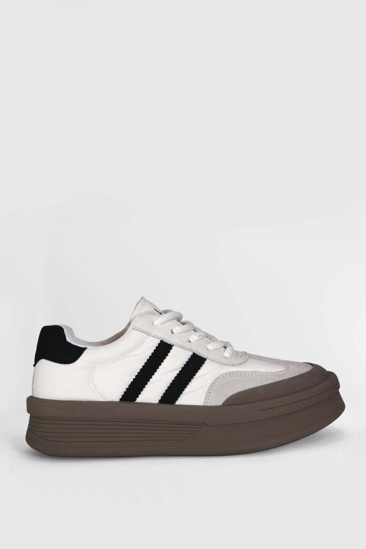 121230019 Christina 25K Kadın Hakiki Deri Klasik Sneaker Beyaz - Görsel 2