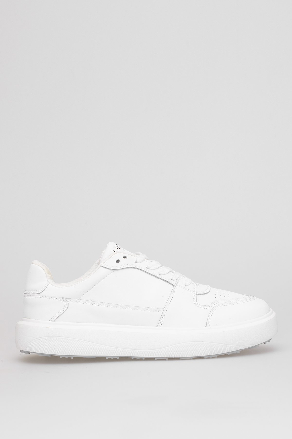 112230251 Mateas Erkek Hakiki Deri Klasik Sneaker Beyaz - Görsel 2