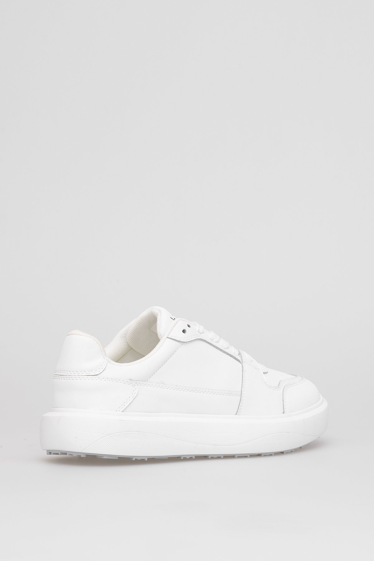 112230251 Mateas Erkek Hakiki Deri Klasik Sneaker Beyaz - Görsel 5