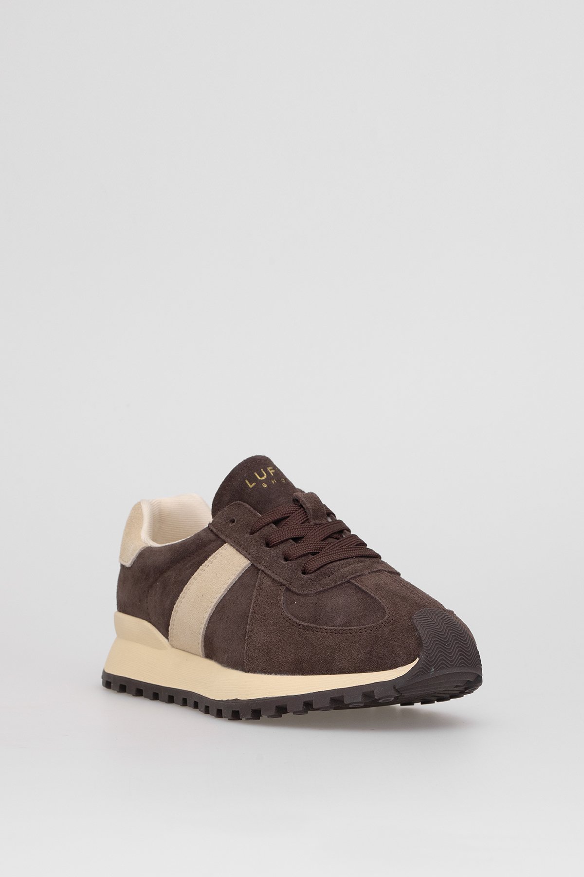 122230034 Doris Kadın Hakiki Deri Klasik Sneaker Kahverengi - Görsel 3