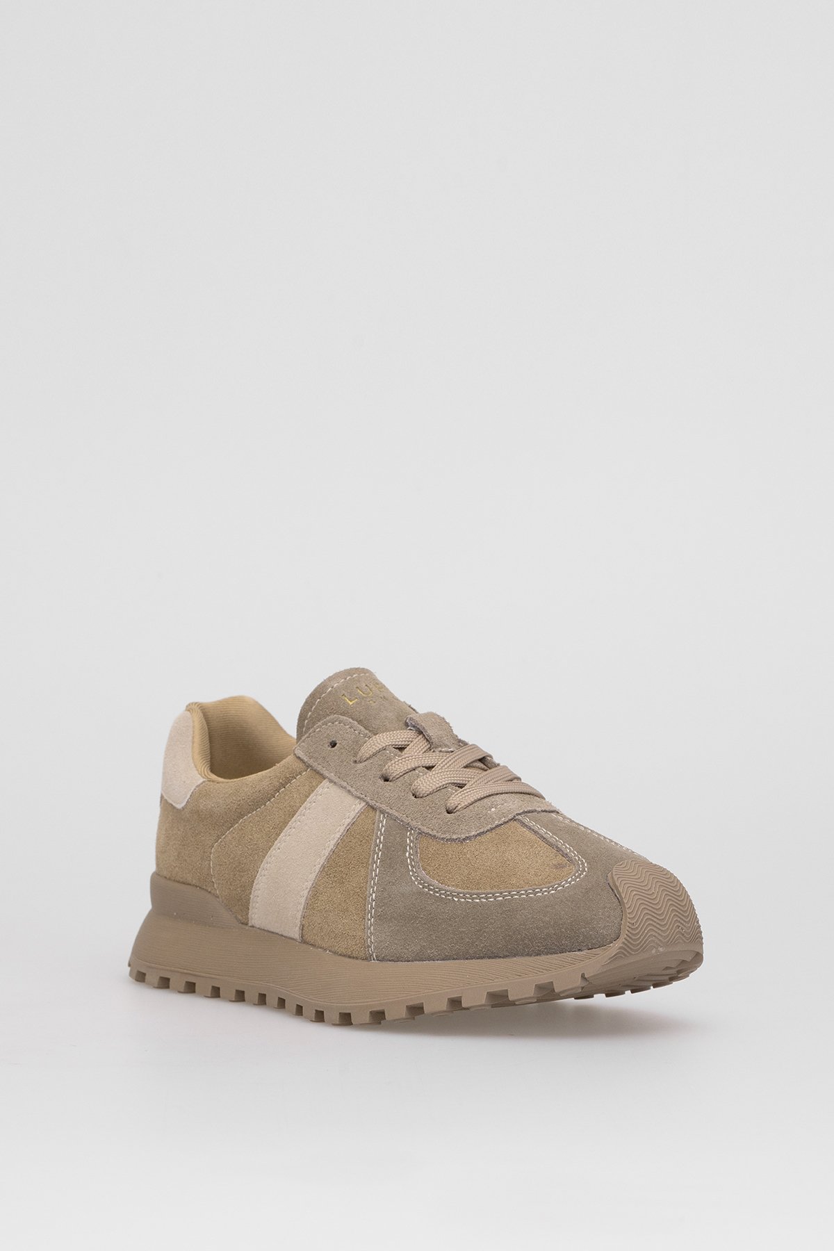 122230034 Doris Kadın Hakiki Deri Klasik Sneaker Camel - Görsel 3