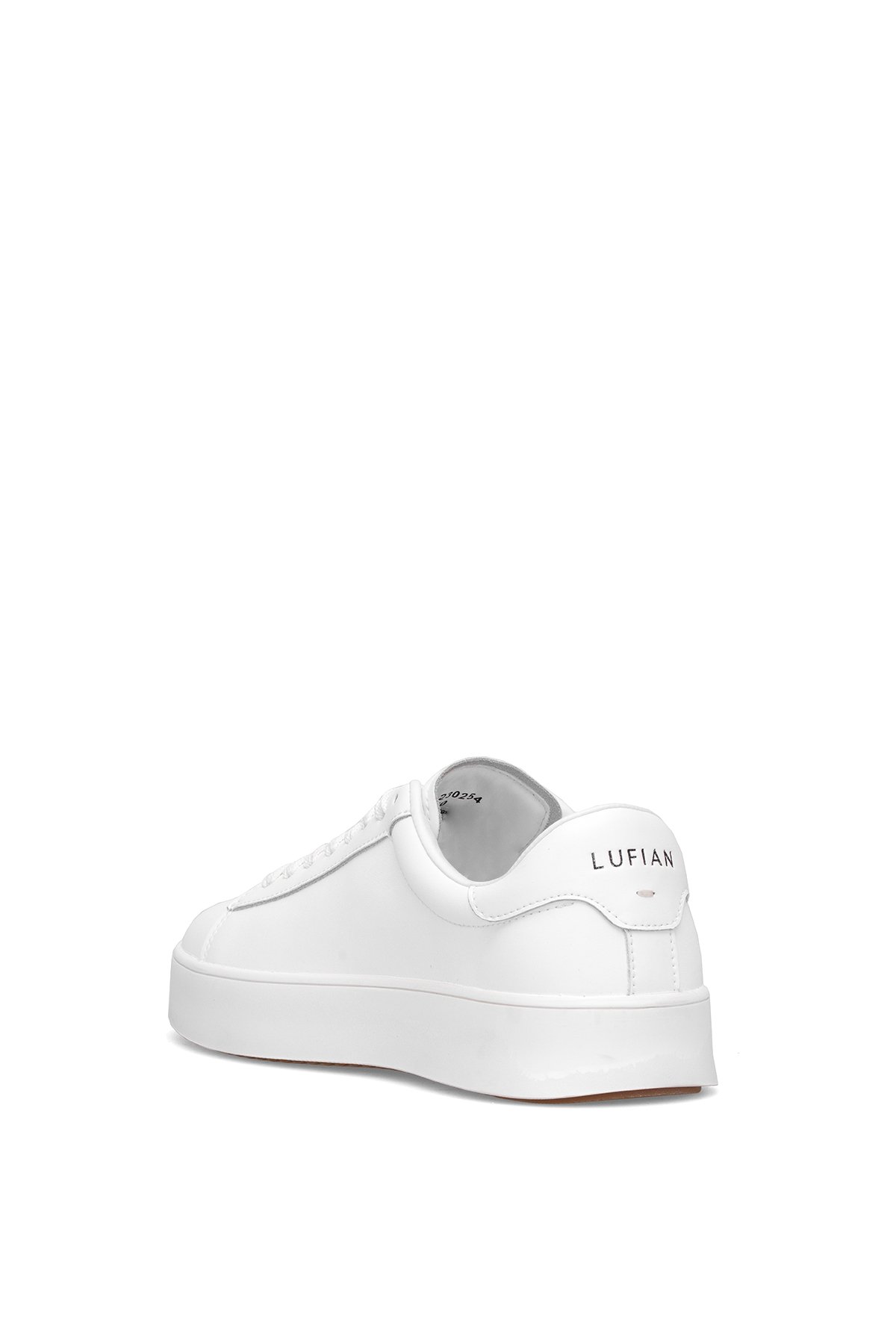 111230254 Anton Erkek Hakiki Deri Klasik Sneaker Beyaz - Görsel 5