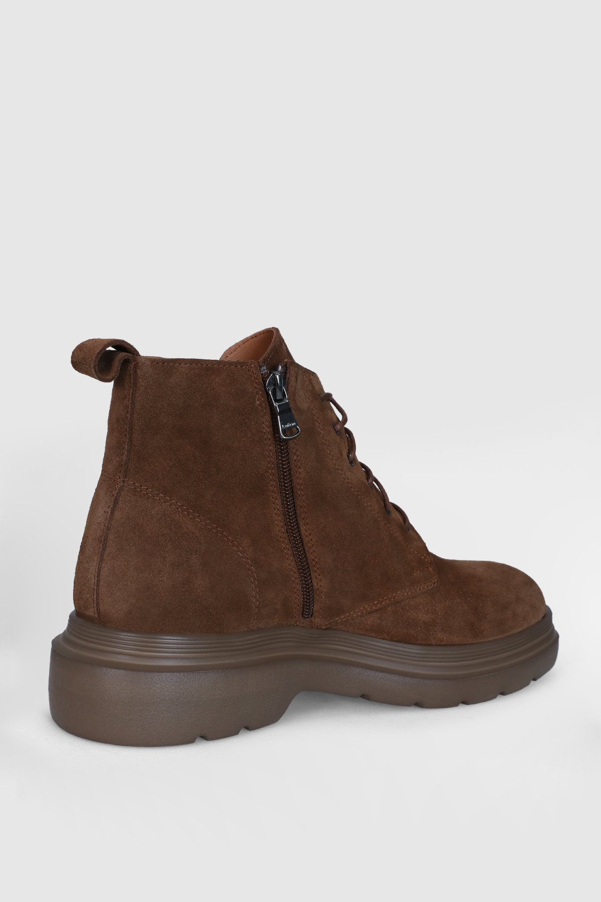 112230213 Marvin Erkek Hakiki Deri Düz Bot Camel - Görsel 4