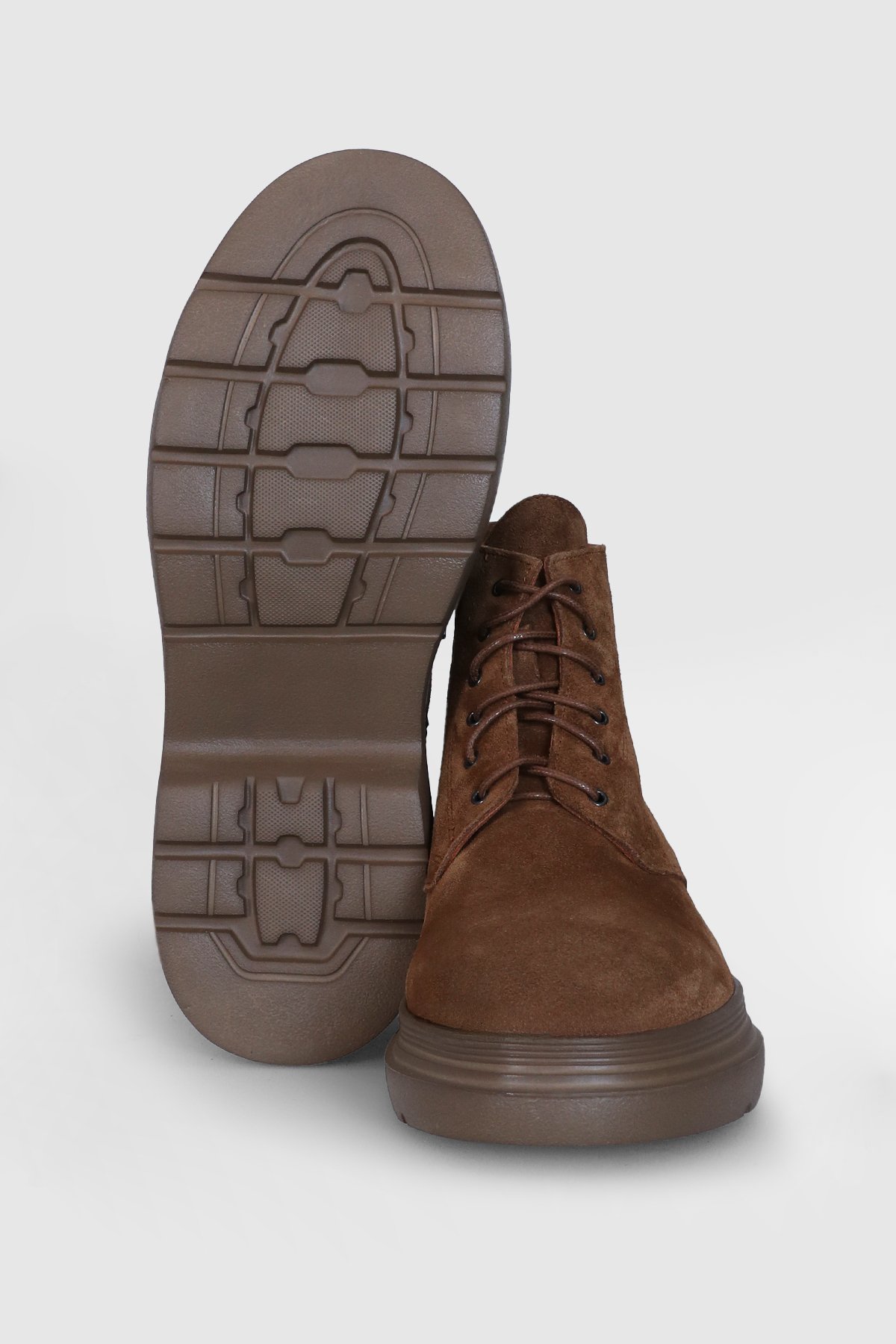 112230213 Marvin Erkek Hakiki Deri Düz Bot Camel - Görsel 5