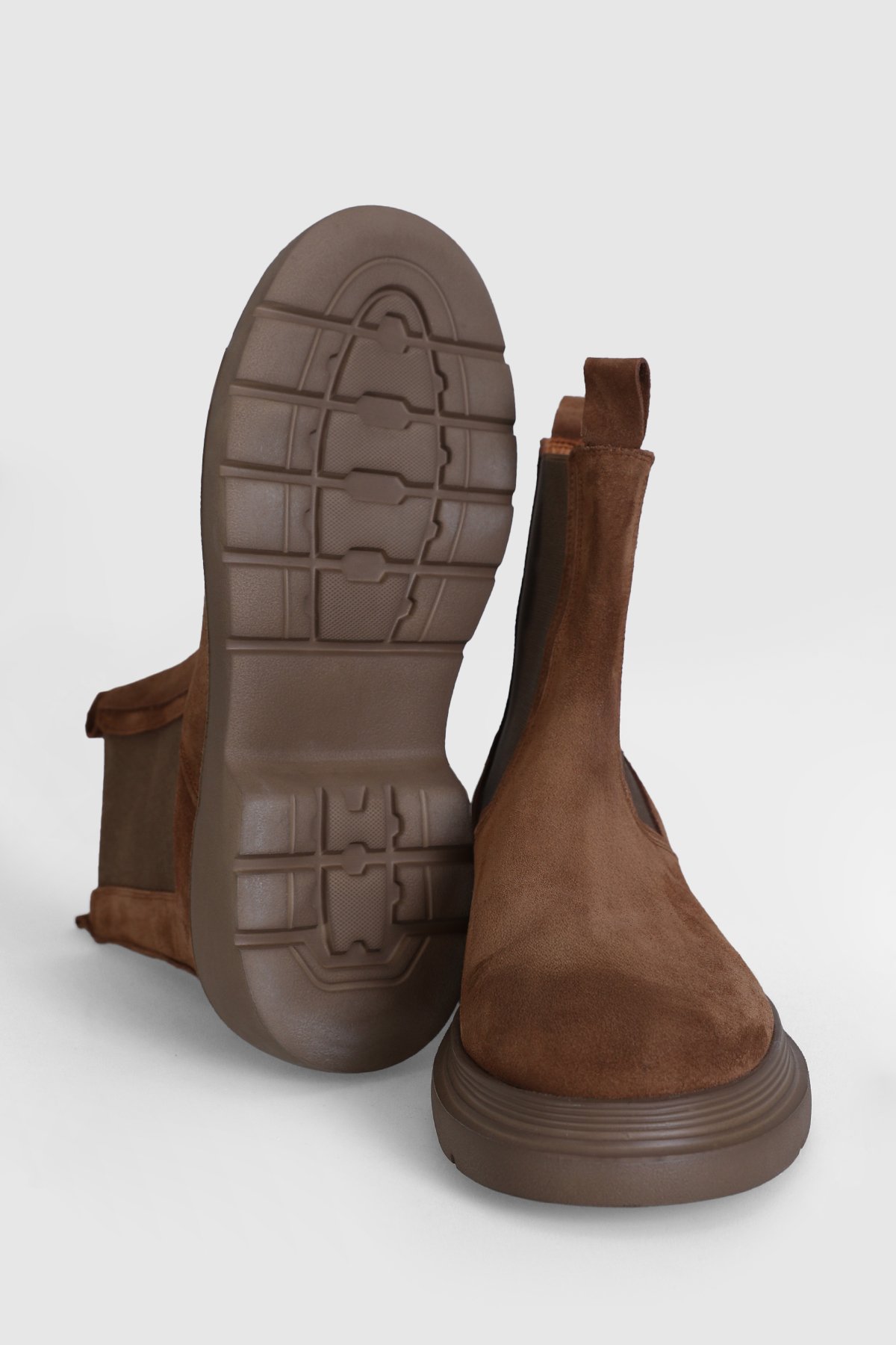 112230216 Nelson Erkek Hakiki Deri Chelsea Bot Camel - Görsel 5