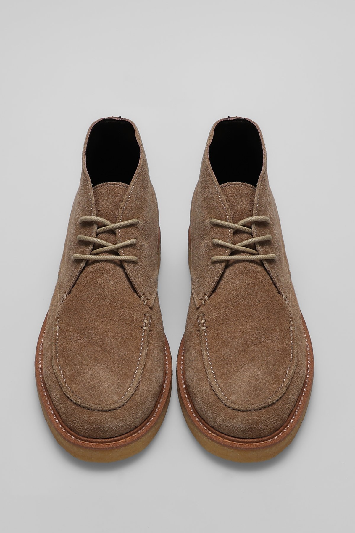 112230212 Gary Erkek Hakiki Deri Düz Bot Camel - Görsel 3