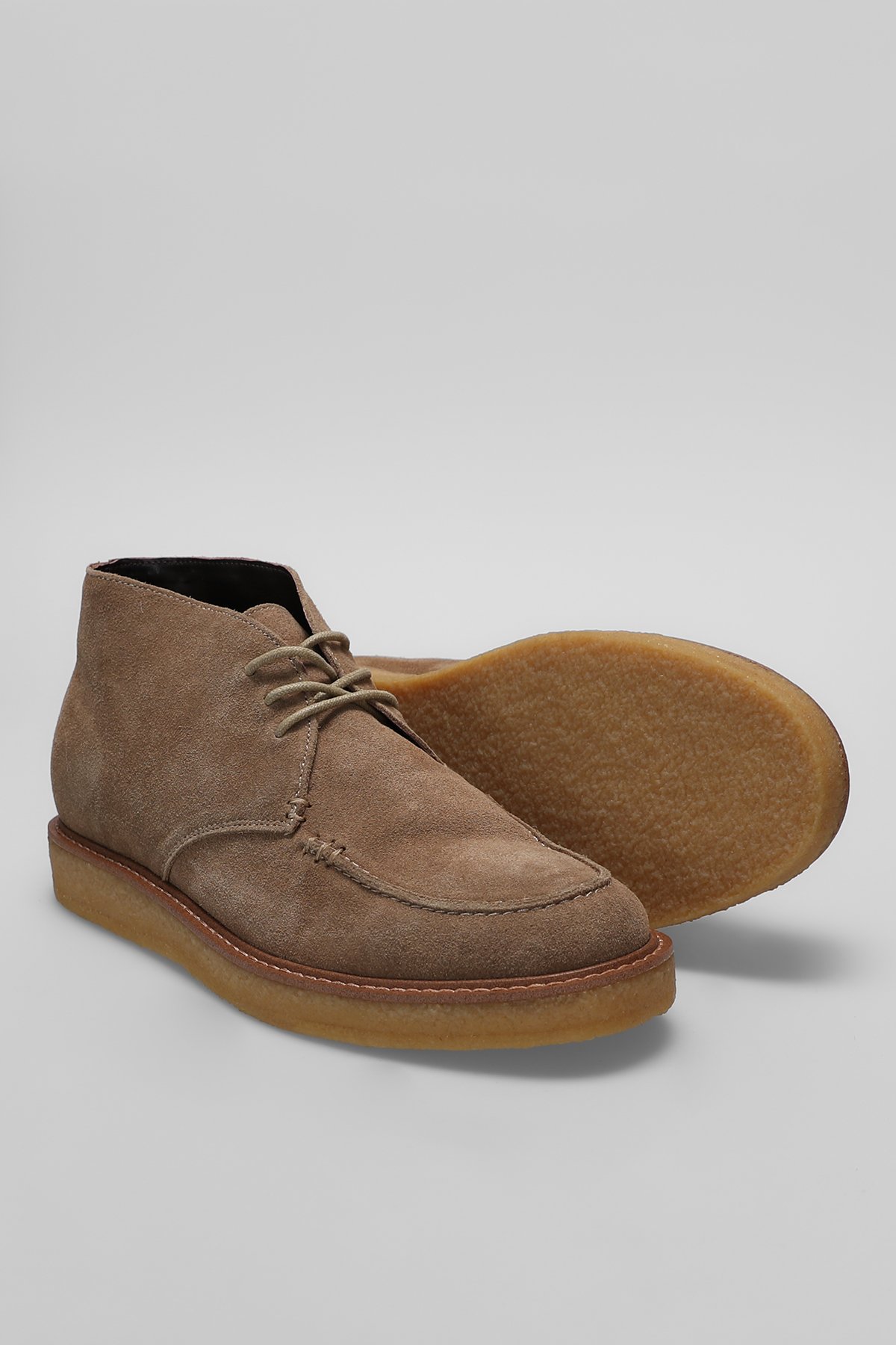 112230212 Gary Erkek Hakiki Deri Düz Bot Camel - Görsel 4