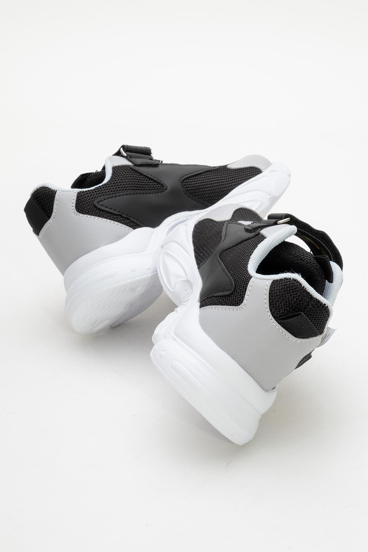 Cırtlı Bağlı Anorak Çocuk Spor Ayakkabı 26-30 BUZ SİYAH - Görsel 6