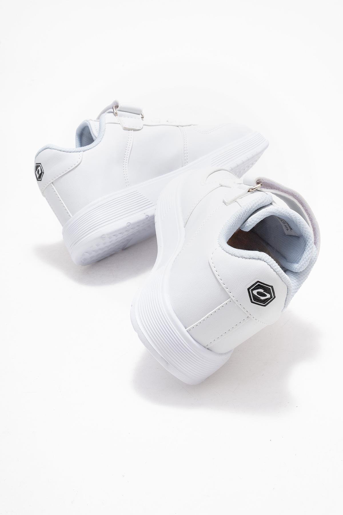Cırtlı Çocuk Spor Ayakkabı ; BEYAZ BEYAZ - Görsel 5
