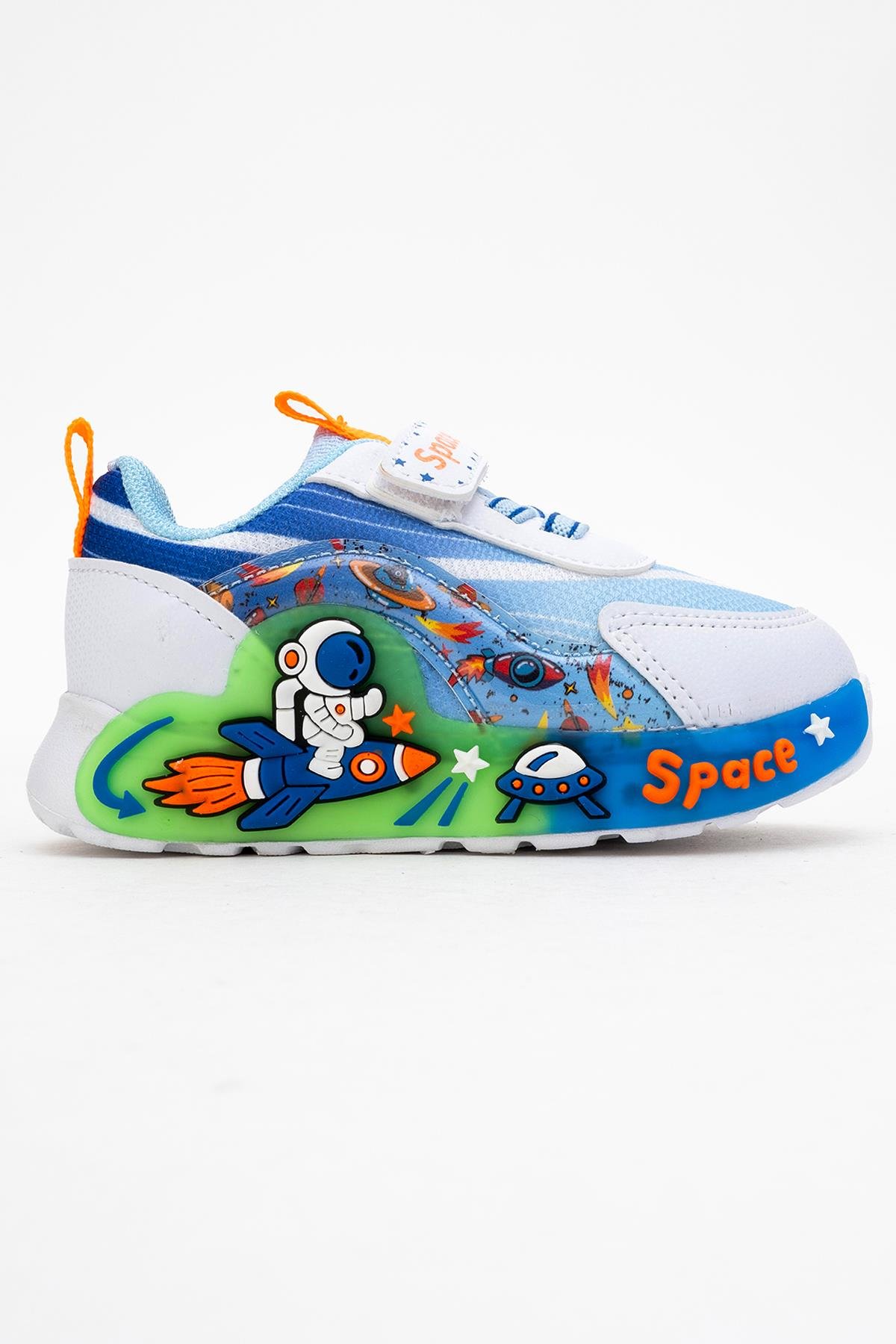 Çocuk Anorak Işıklı Spor Ayakkabı 21-25 BEYAZ SAX - Görsel 3