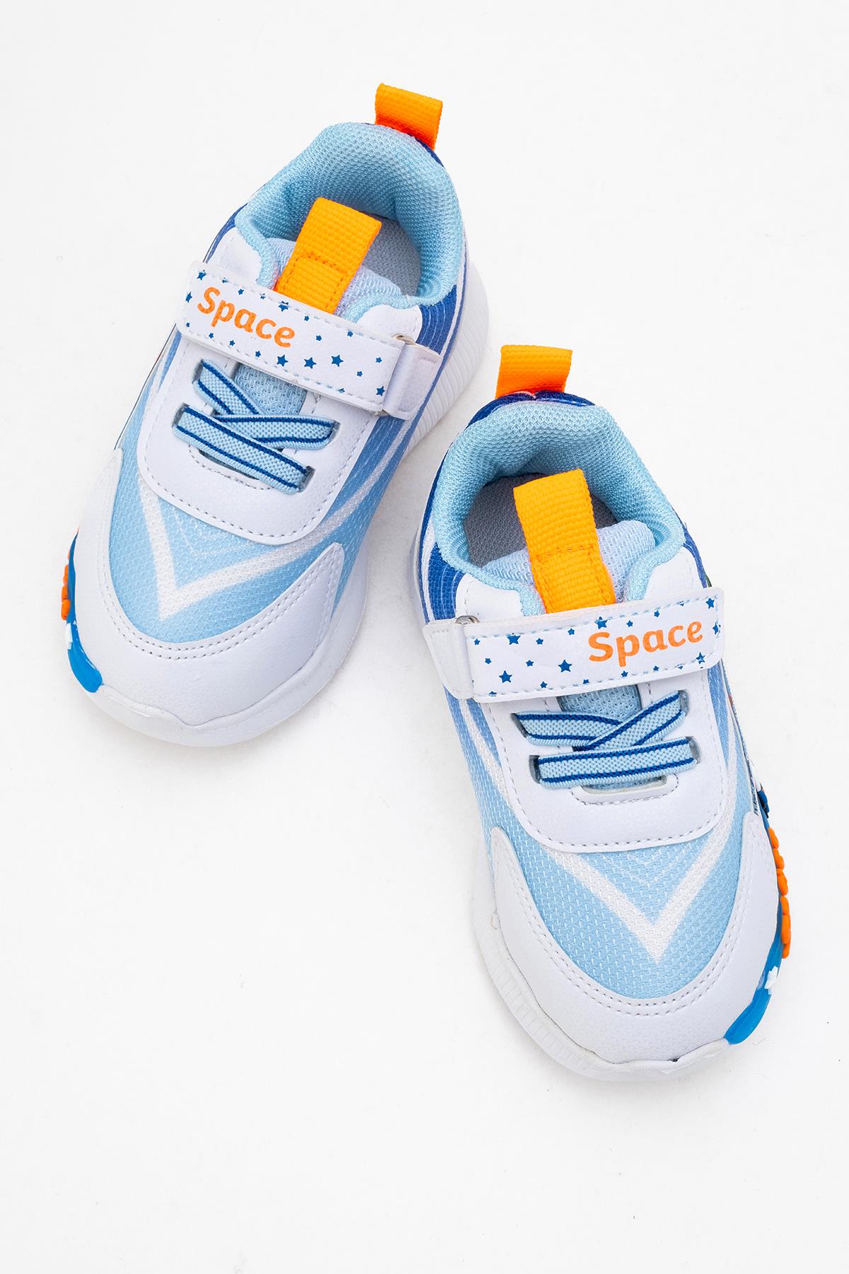 Çocuk Anorak Işıklı Spor Ayakkabı 21-25 BEYAZ SAX - Görsel 6