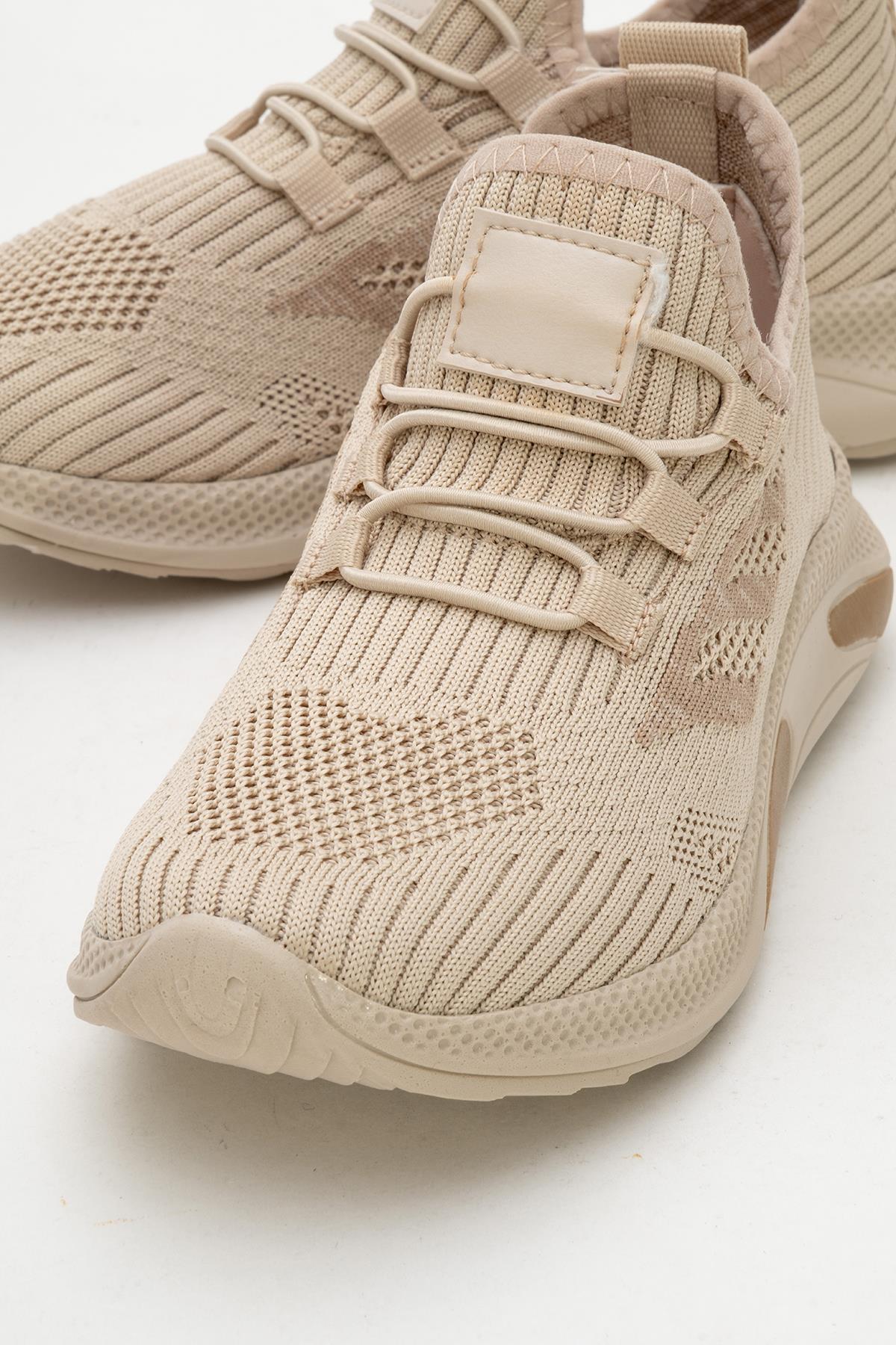 Triko Çocuk Spor Ayakkabı 31-35 BEJ - Görsel 4